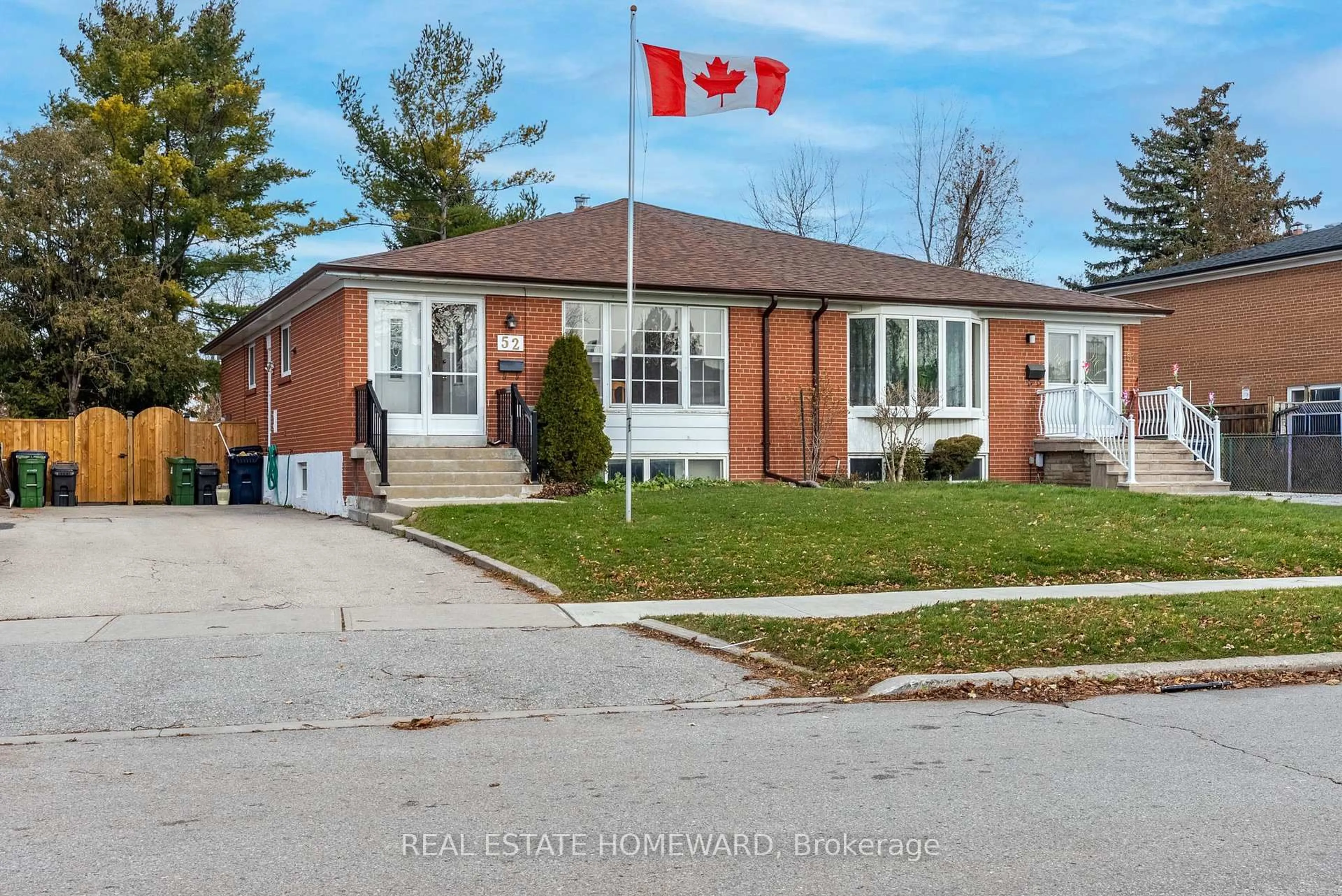 Home with brick exterior material, street for 52 Clydesdale Dr, Toronto Ontario M2J 3N2