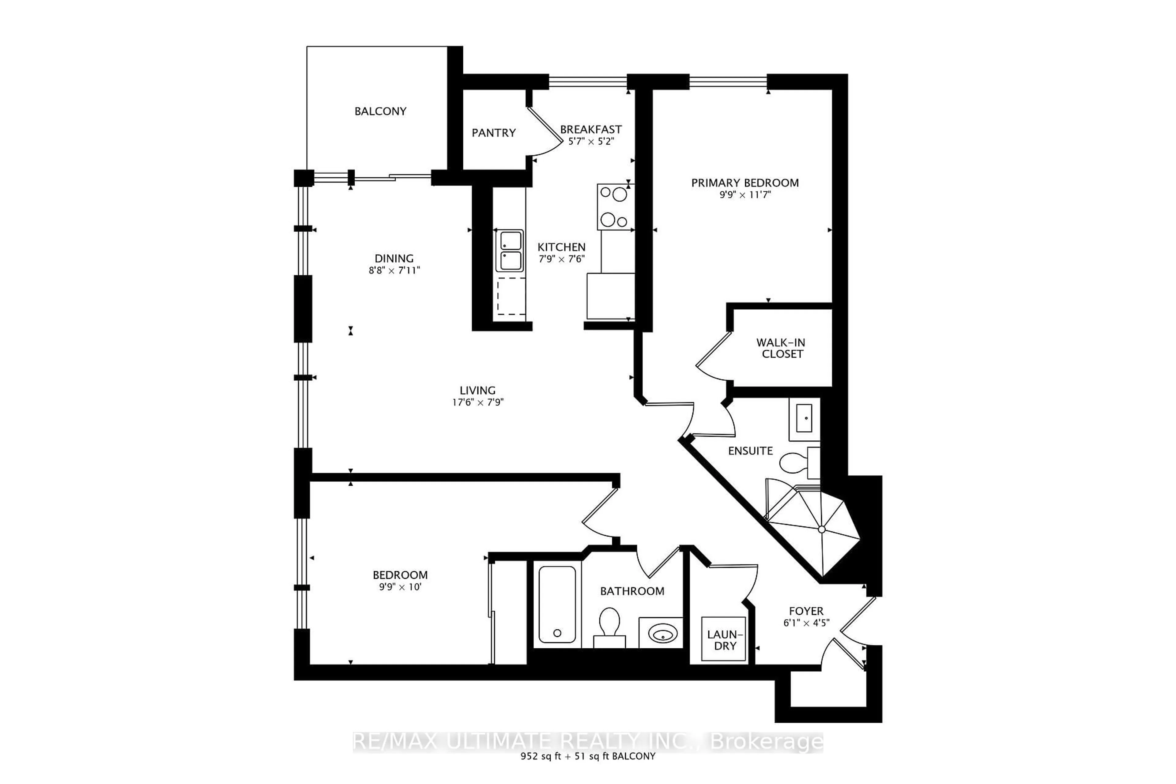 Floor plan for 153 Beecroft Rd #2805, Toronto Ontario M2N 7C5