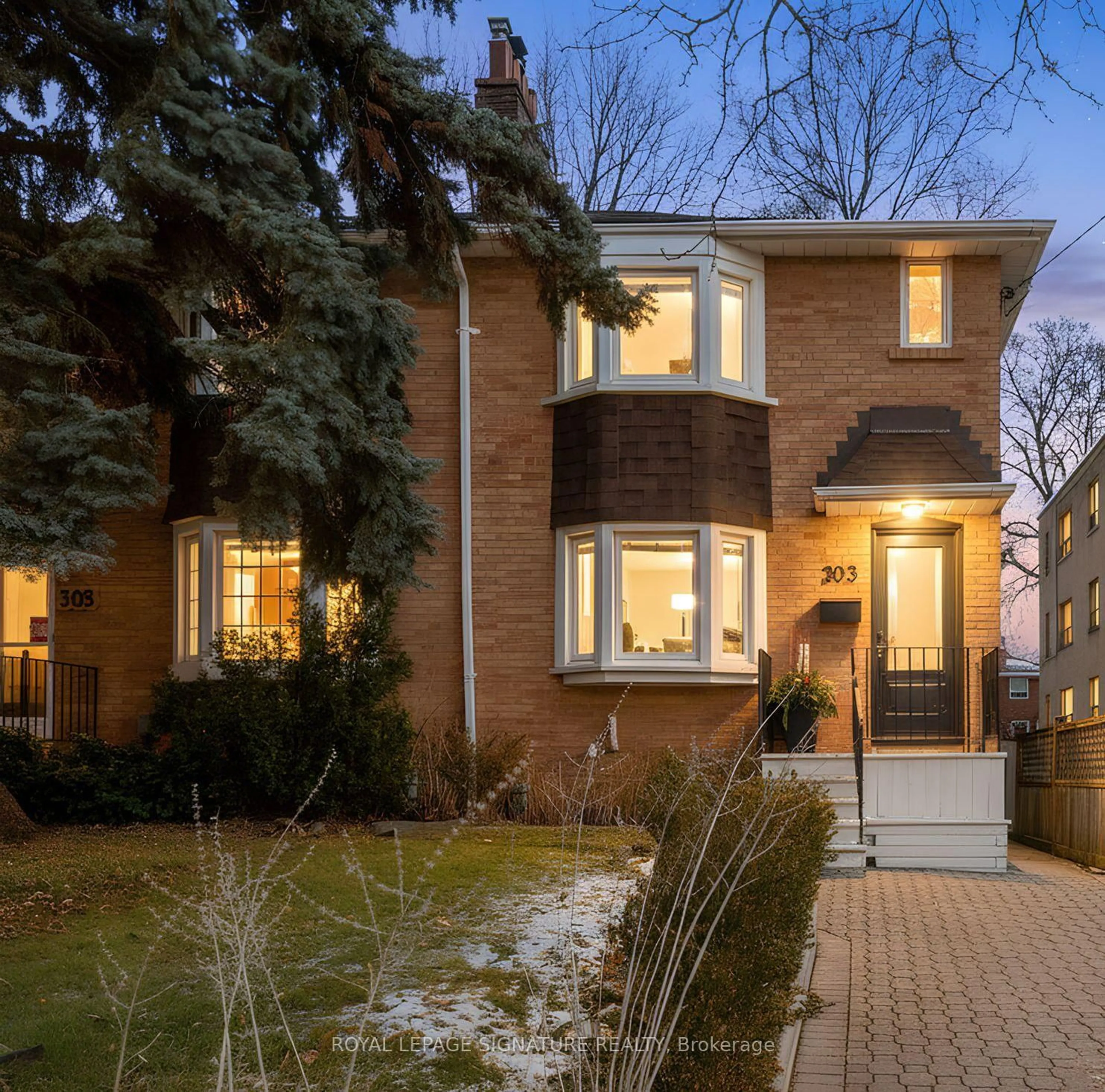 Home with brick exterior material, street for 303 Forman Ave, Toronto Ontario M4S 2S6