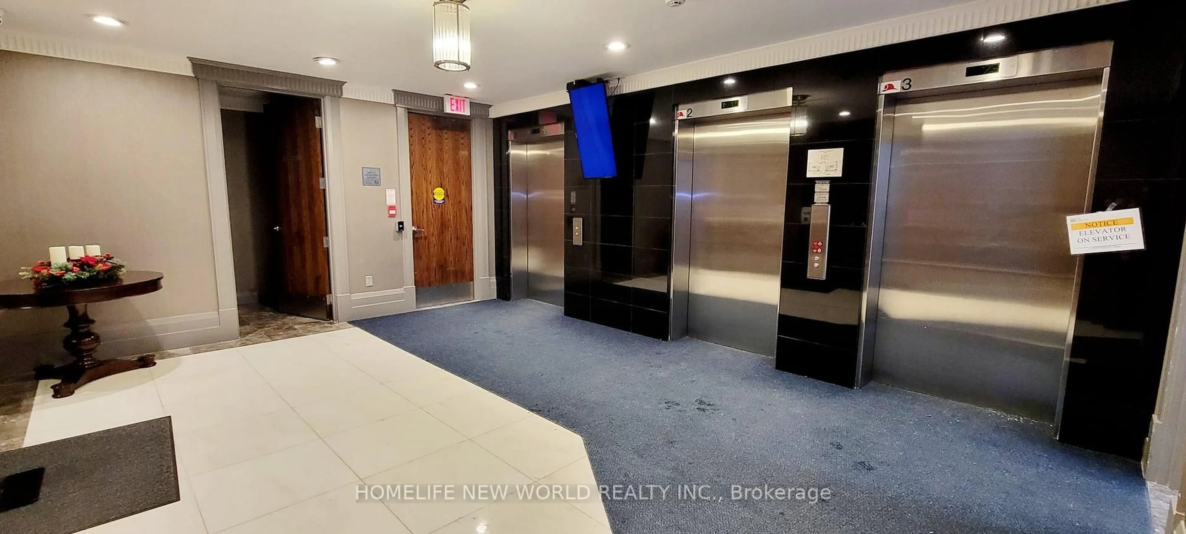 Indoor foyer for 3 Rean Dr #1605, Toronto Ontario M2K 3C2