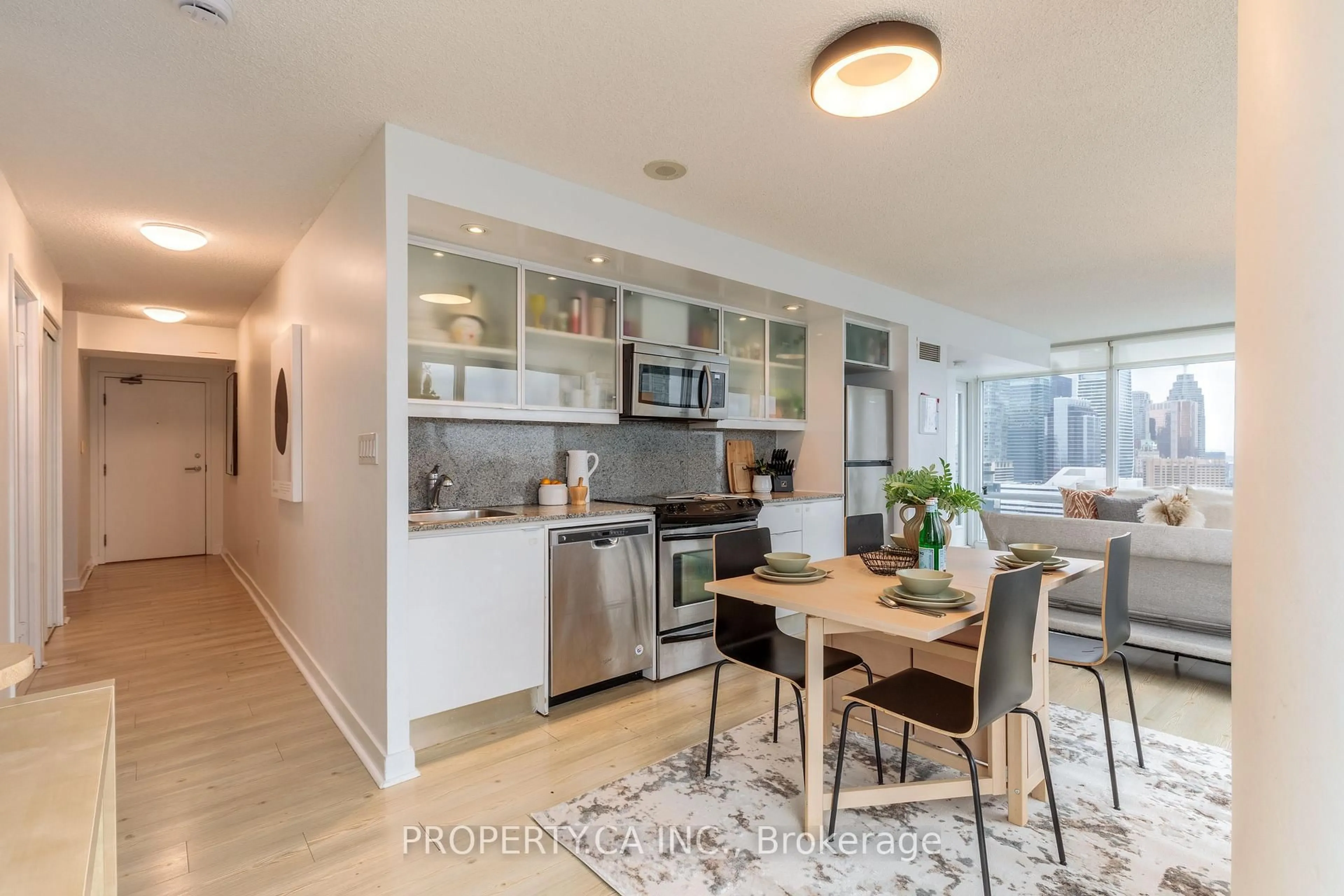 Open concept kitchen, unknown for 25 Telegram Mews #3606, Toronto Ontario M5V 3Z1