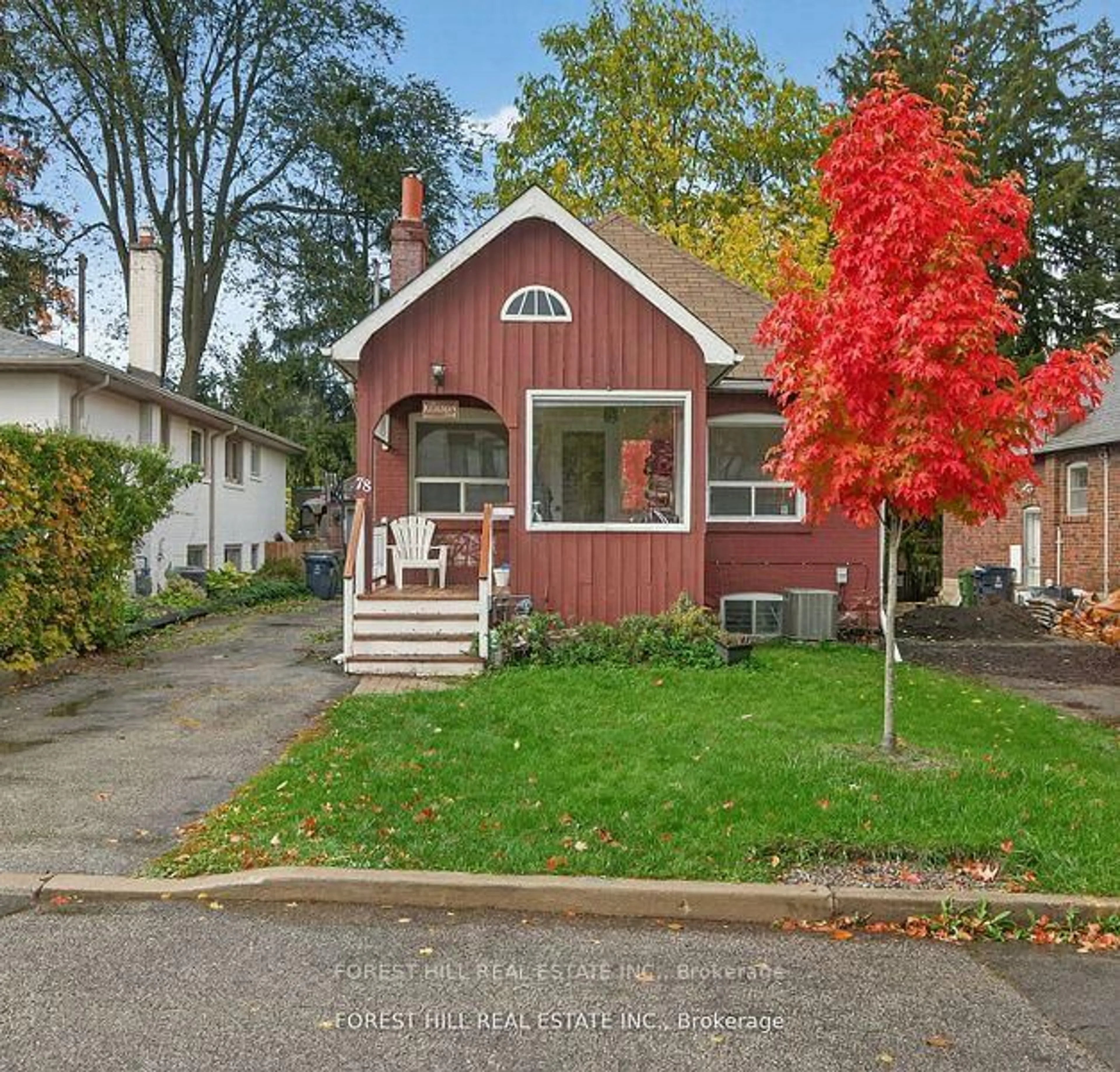 Home with vinyl exterior material, street for 78 Burndale Ave, Toronto Ontario M2N 1S7