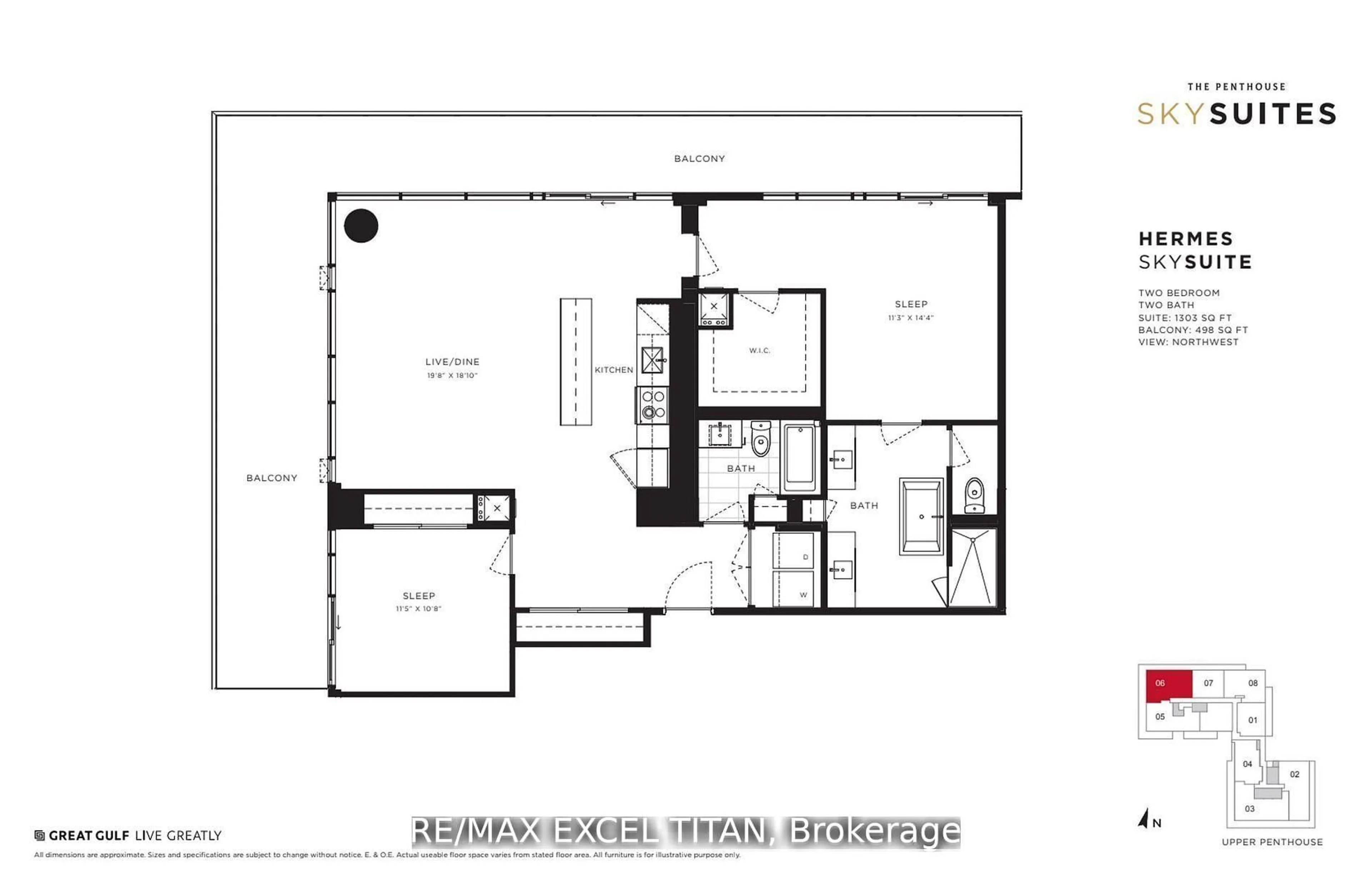 Floor plan for 20 Lombard St #4506, Toronto Ontario M5C 0A7