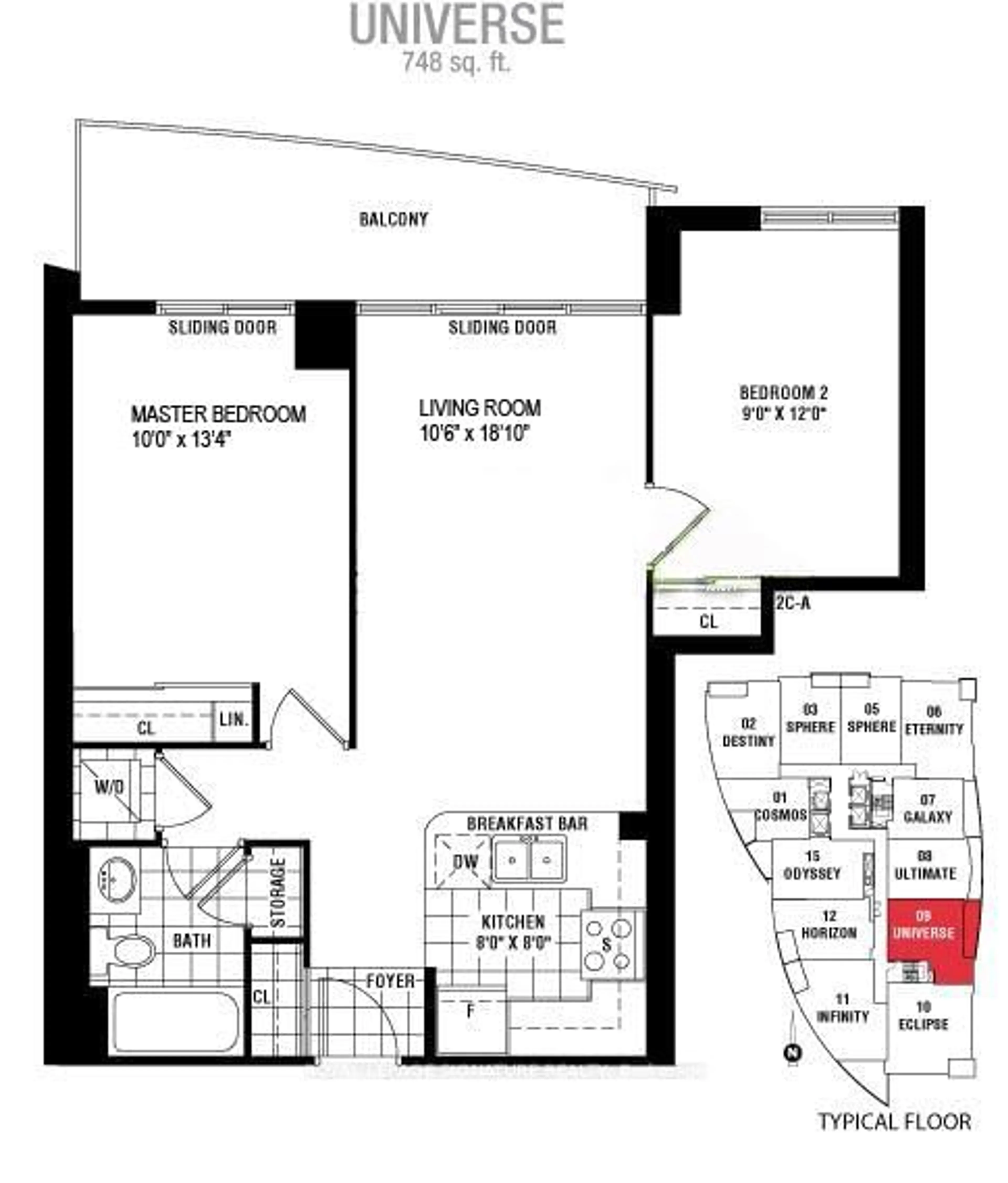 Floor plan for 30 Grand Trunk Cres #509, Toronto Ontario M5J 3A4