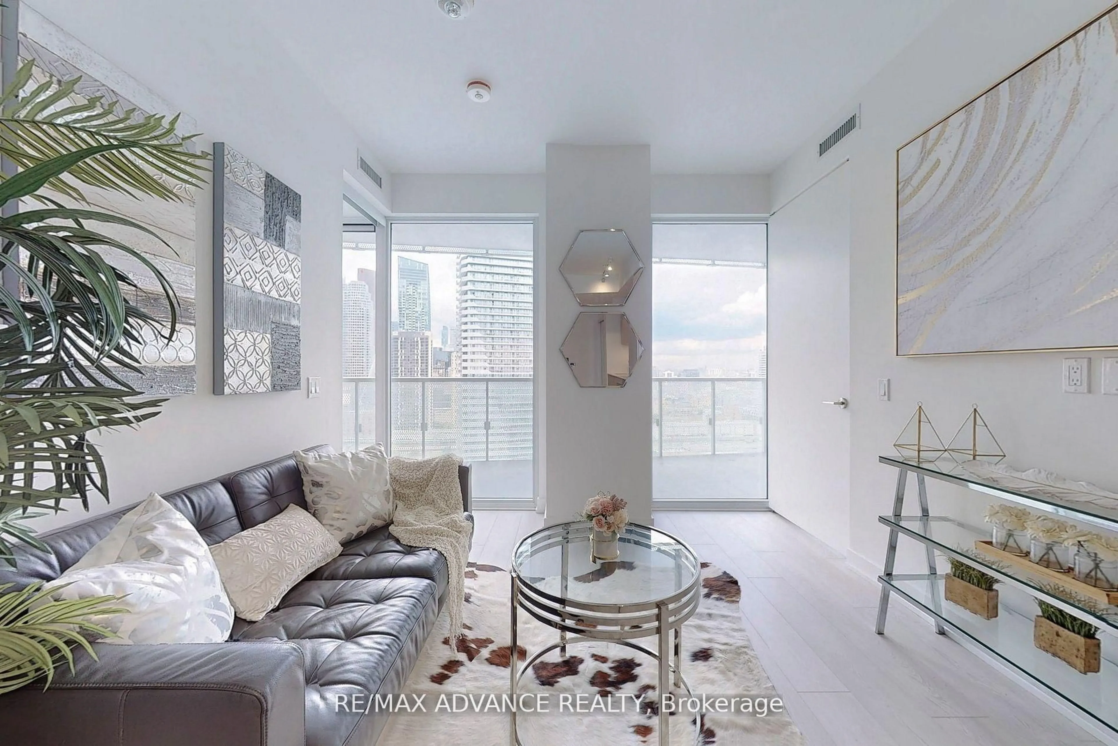 Living room with furniture, unknown for 15 Queens Quay #2508, Toronto Ontario M5E 0A5