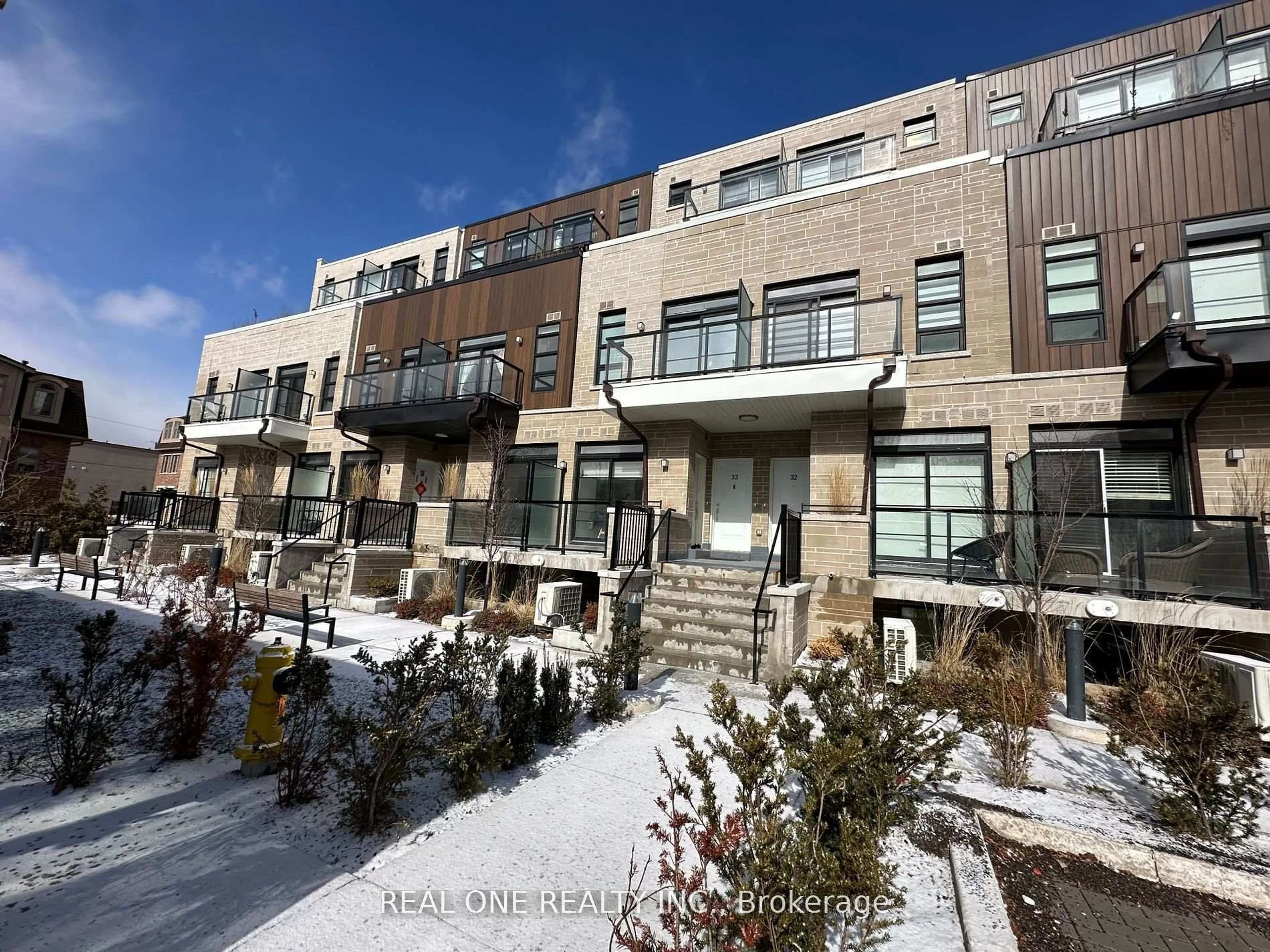 A pic from outside/outdoor area/front of a property/back of a property/a pic from drone, unknown for 57 Finch Ave #36, Toronto Ontario M2N 0K9