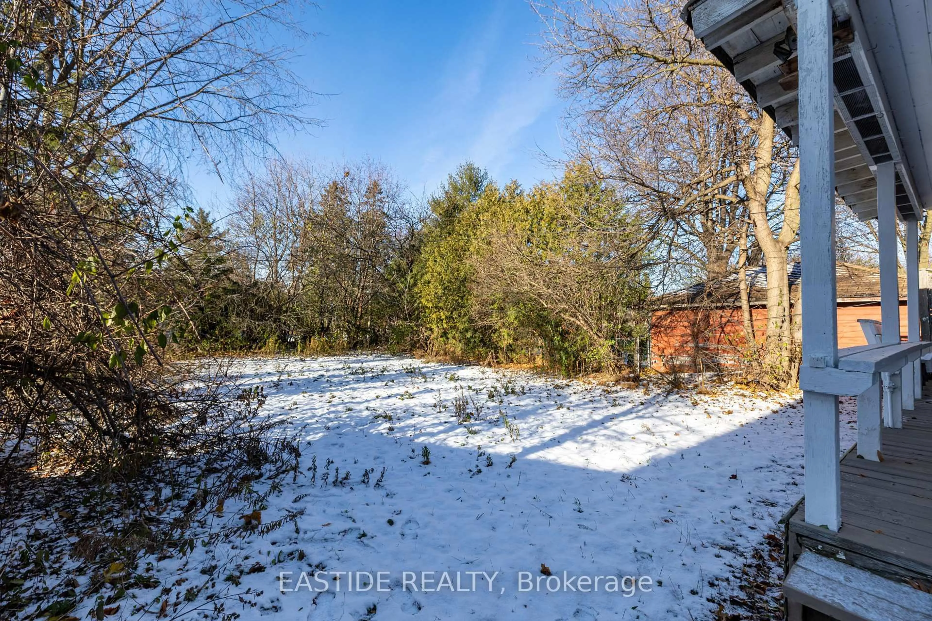 A pic from outside/outdoor area/front of a property/back of a property/a pic from drone, forest/trees view for 112 Bevdale Rd, Toronto Ontario M2R 1L7