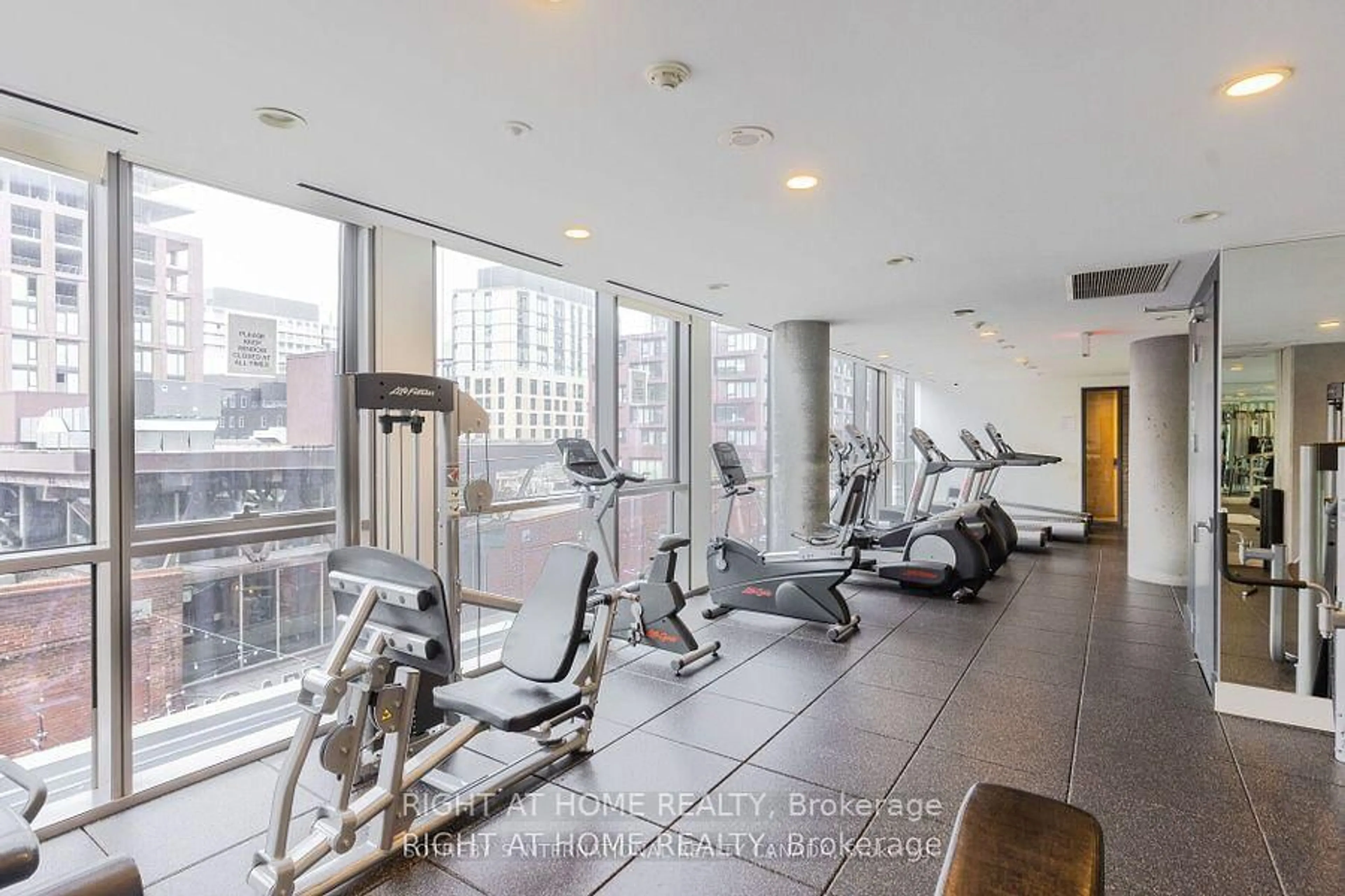 Gym or fitness room for 390 Cherry St #1405, Toronto Ontario M5A 0E2