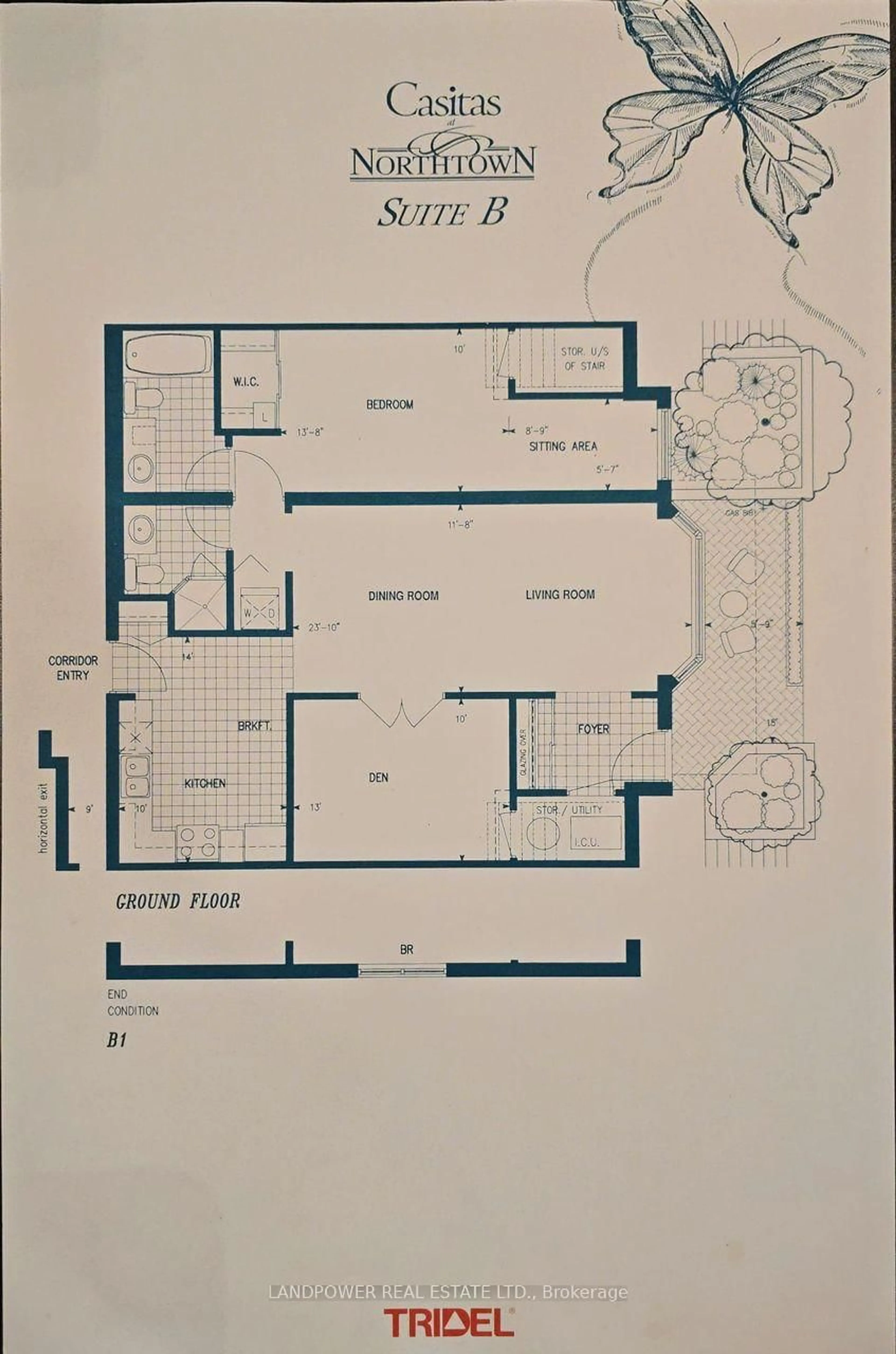 Floor plan for 28 Sommerset Way #1231, Toronto Ontario M2N 6W7