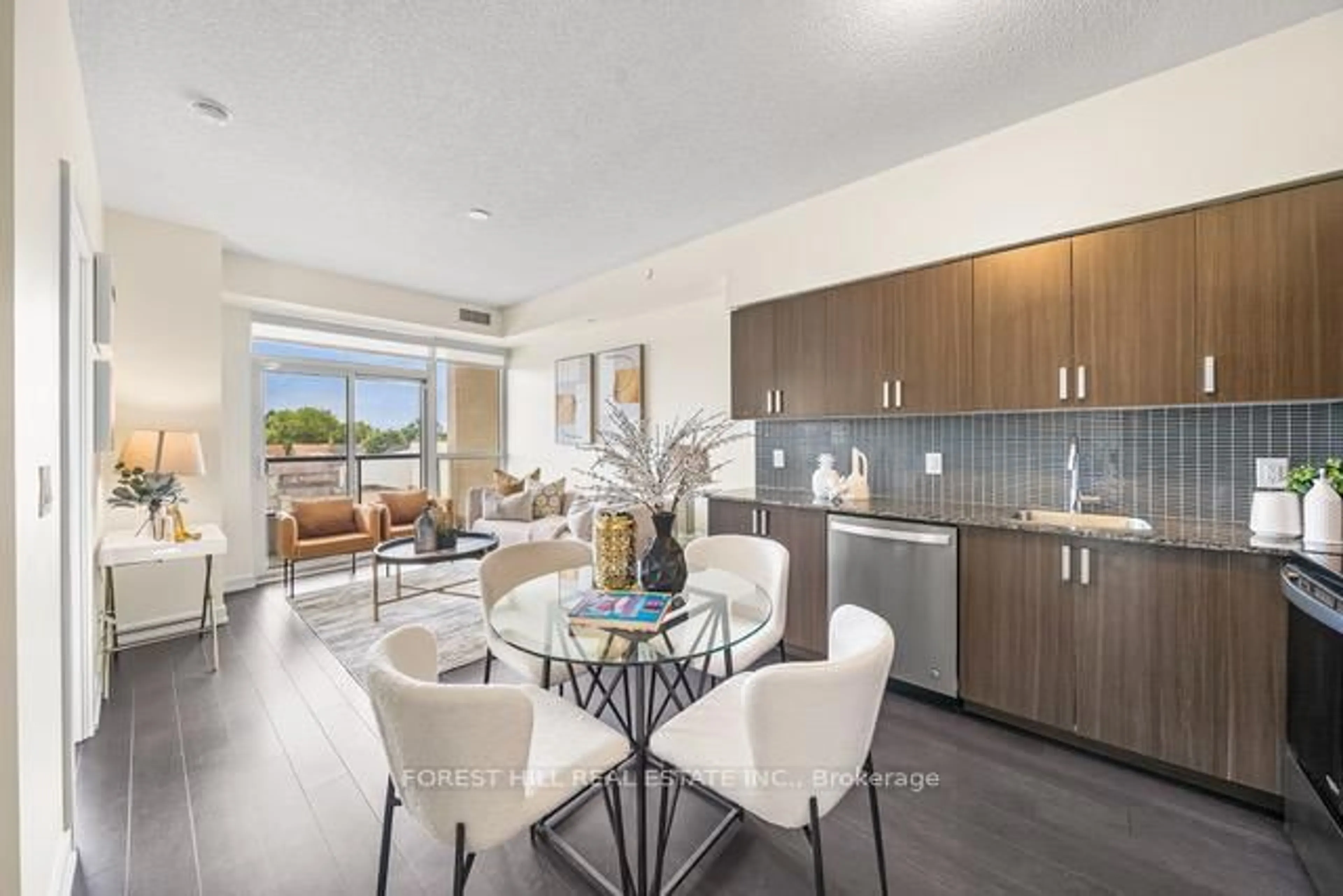 Open concept kitchen, unknown for 1603 Eglinton Ave #319, Toronto Ontario M6E 0A1