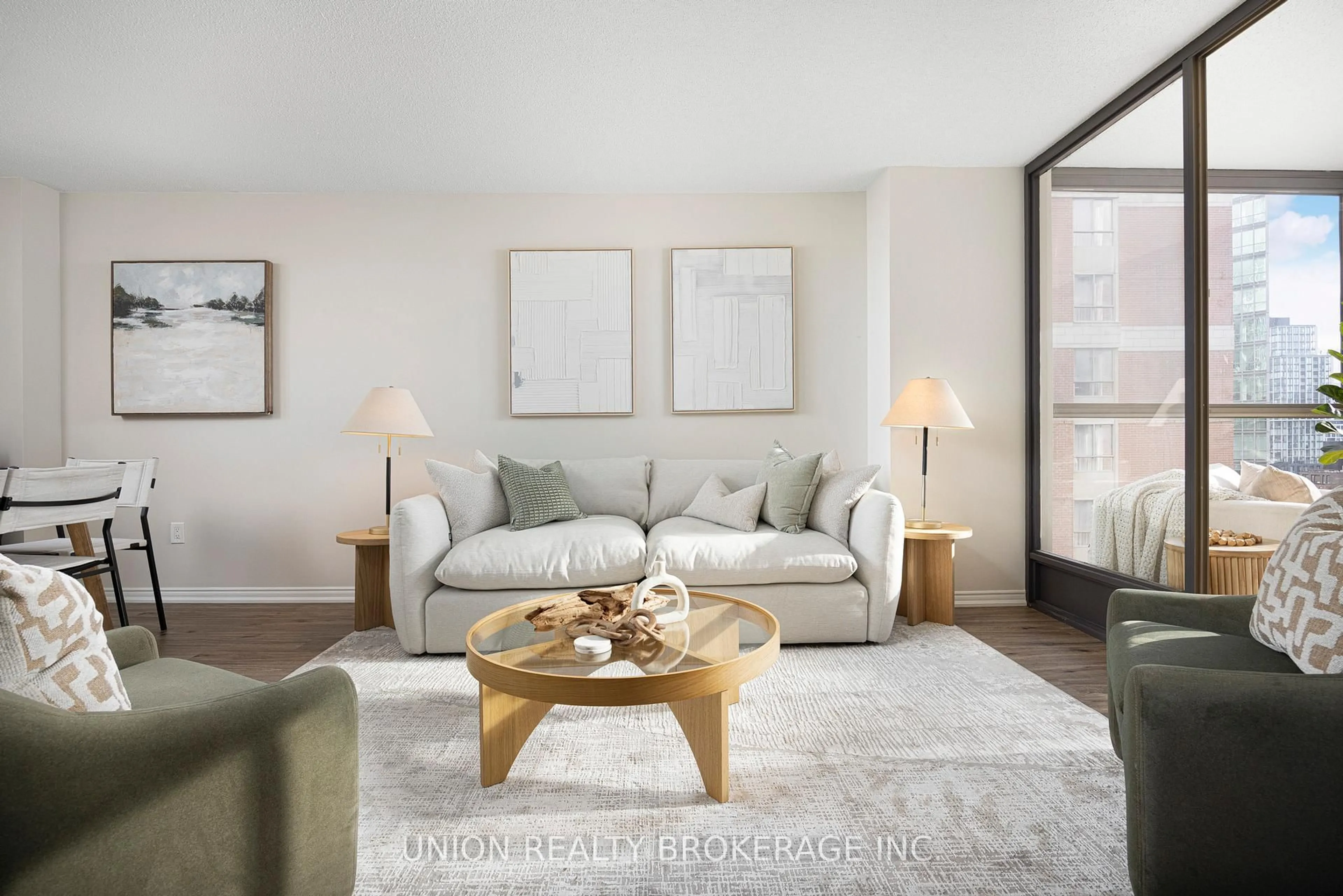 Living room with furniture, unknown for 95 Lombard St #1201, Toronto Ontario M5C 2V3