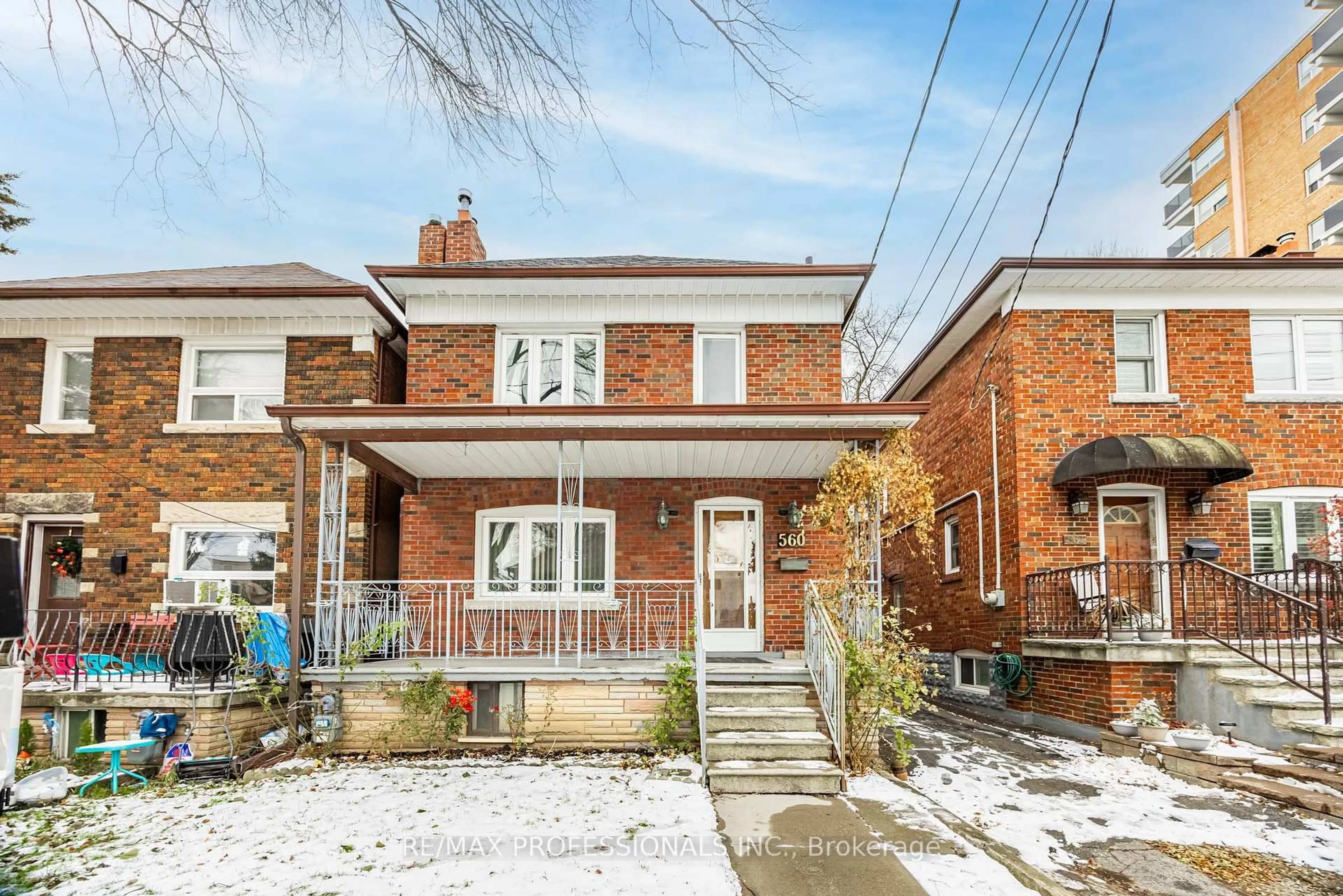 Home with brick exterior material, street for 560 Atlas Ave, Toronto Ontario M6C 3R4