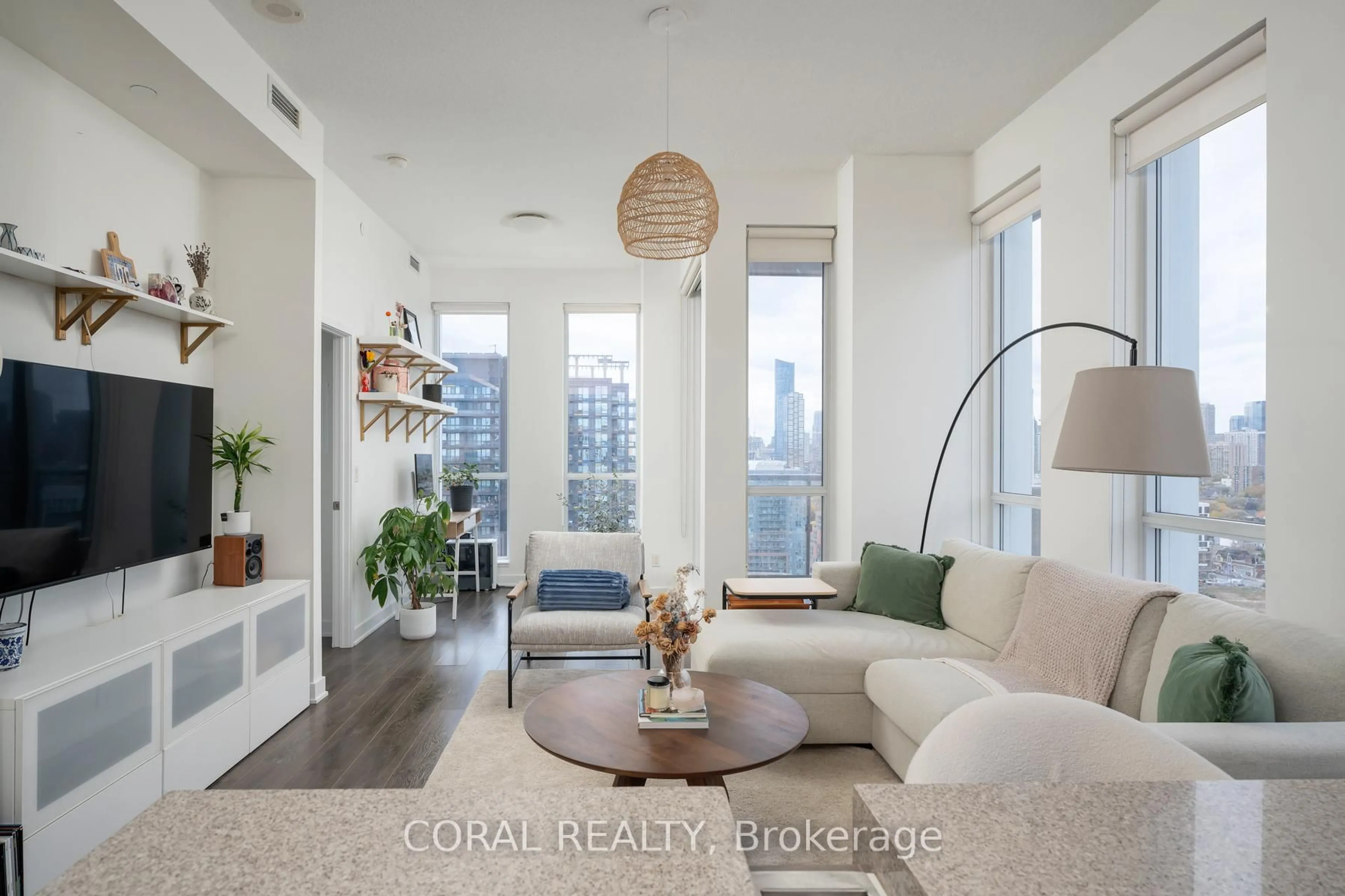 Living room with furniture, unknown for 170 Sumach St #2409, Toronto Ontario M5A 0C3