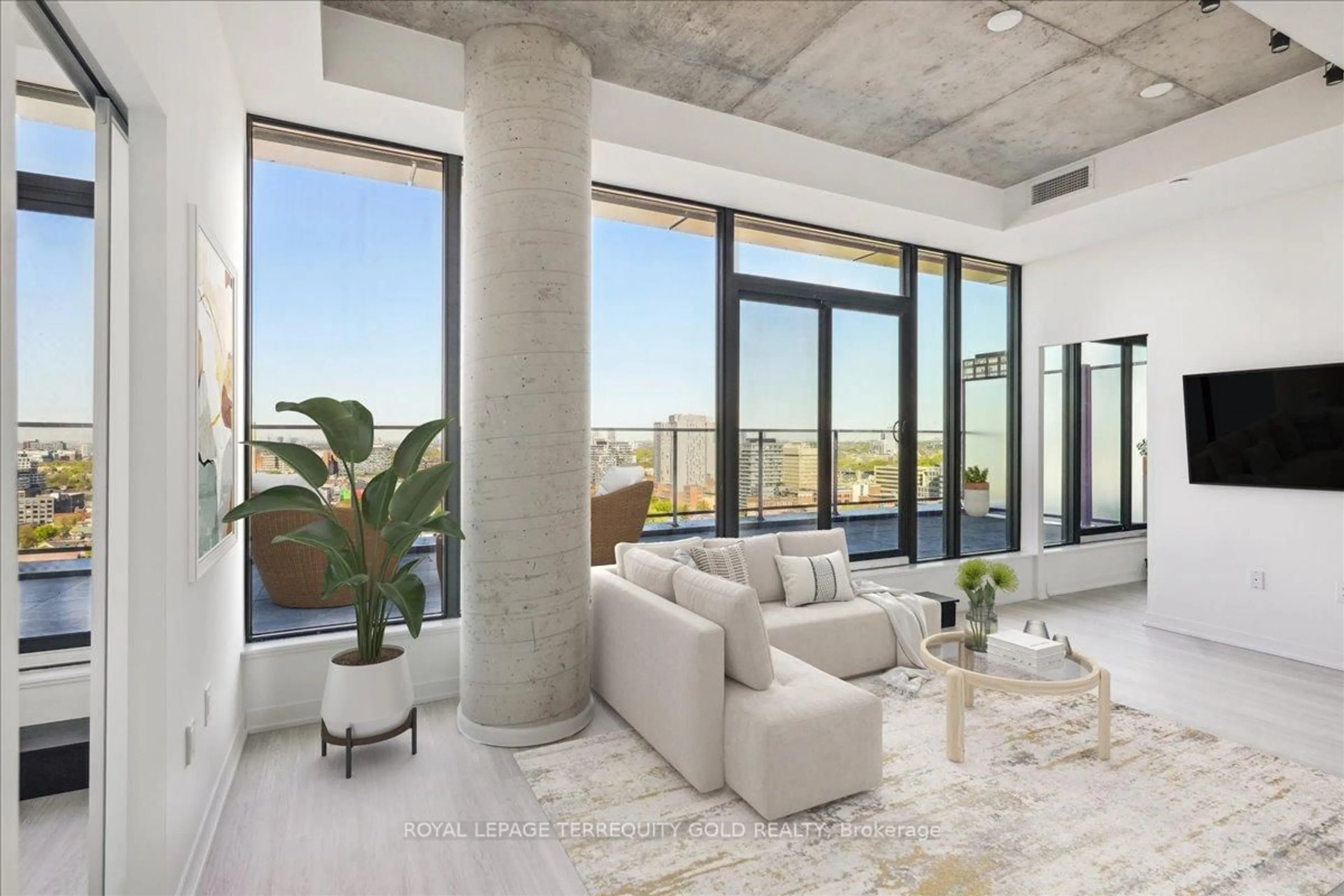 Living room with furniture, unknown for 195 McCaul St #2003, Toronto Ontario M5T 0E5