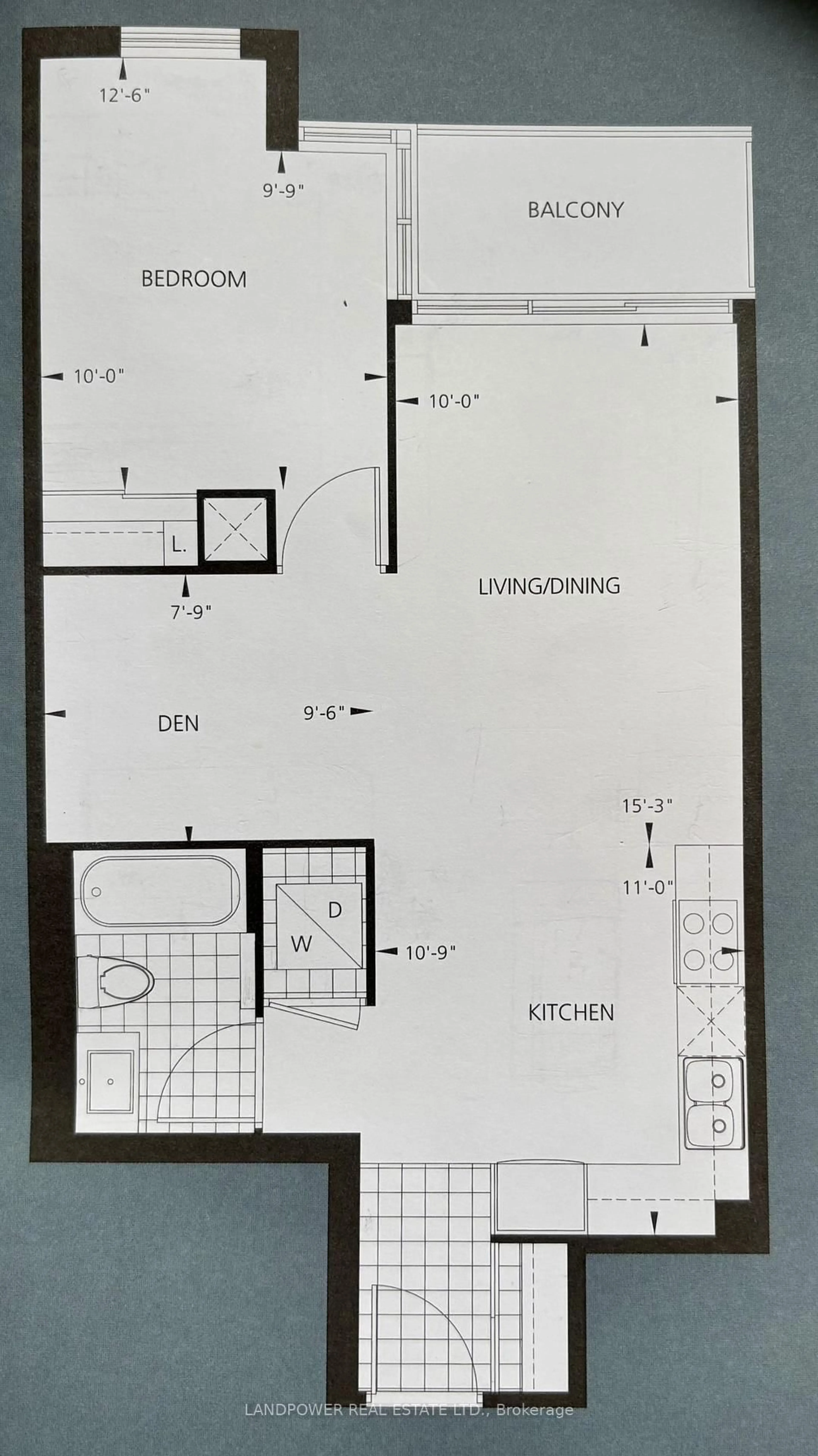 Floor plan for 5162 Yonge St #3501, Toronto Ontario M2N 0E9