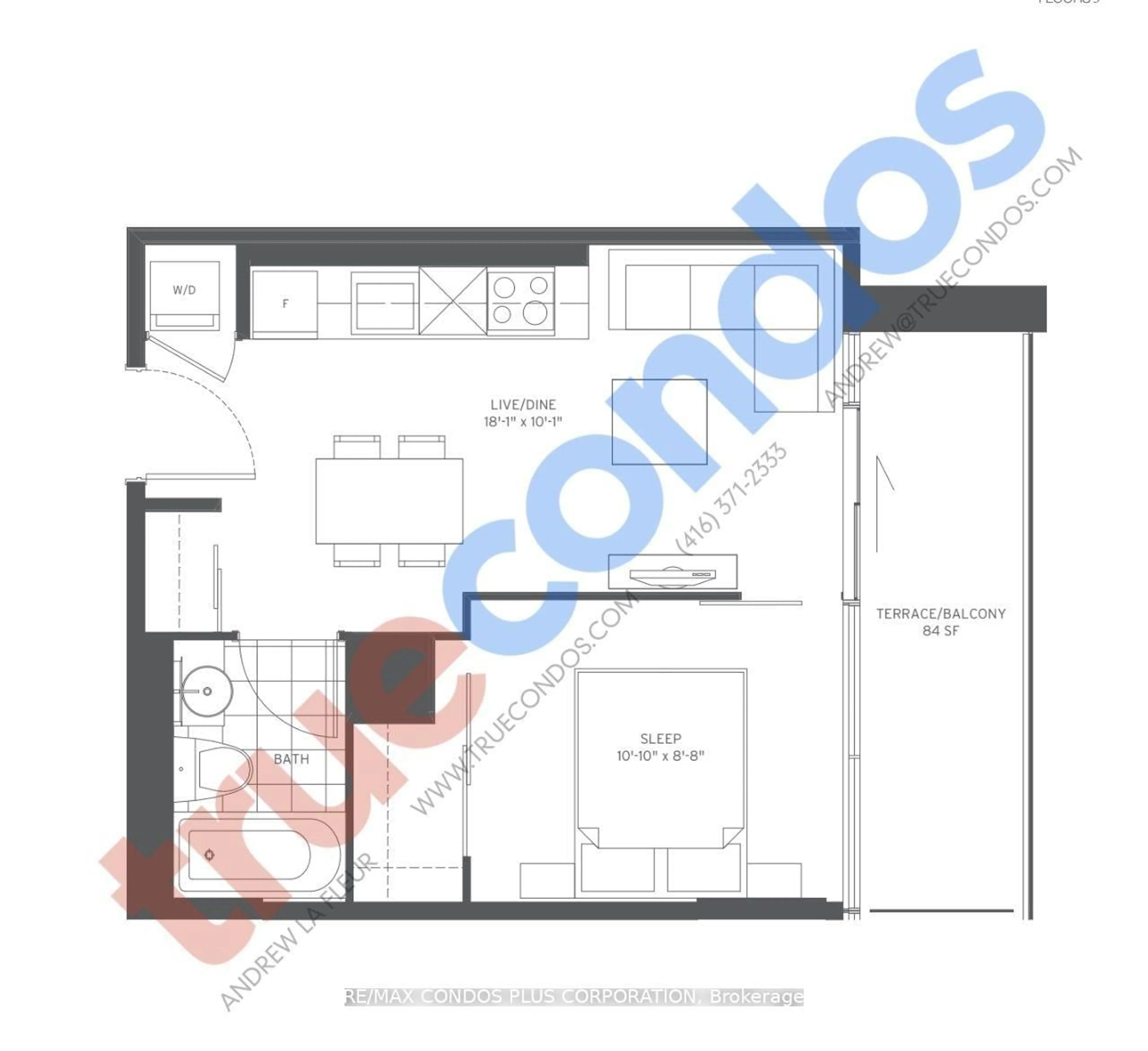 Floor plan for 726 Roehampton Ave #726, Toronto Ontario M4P 1P9