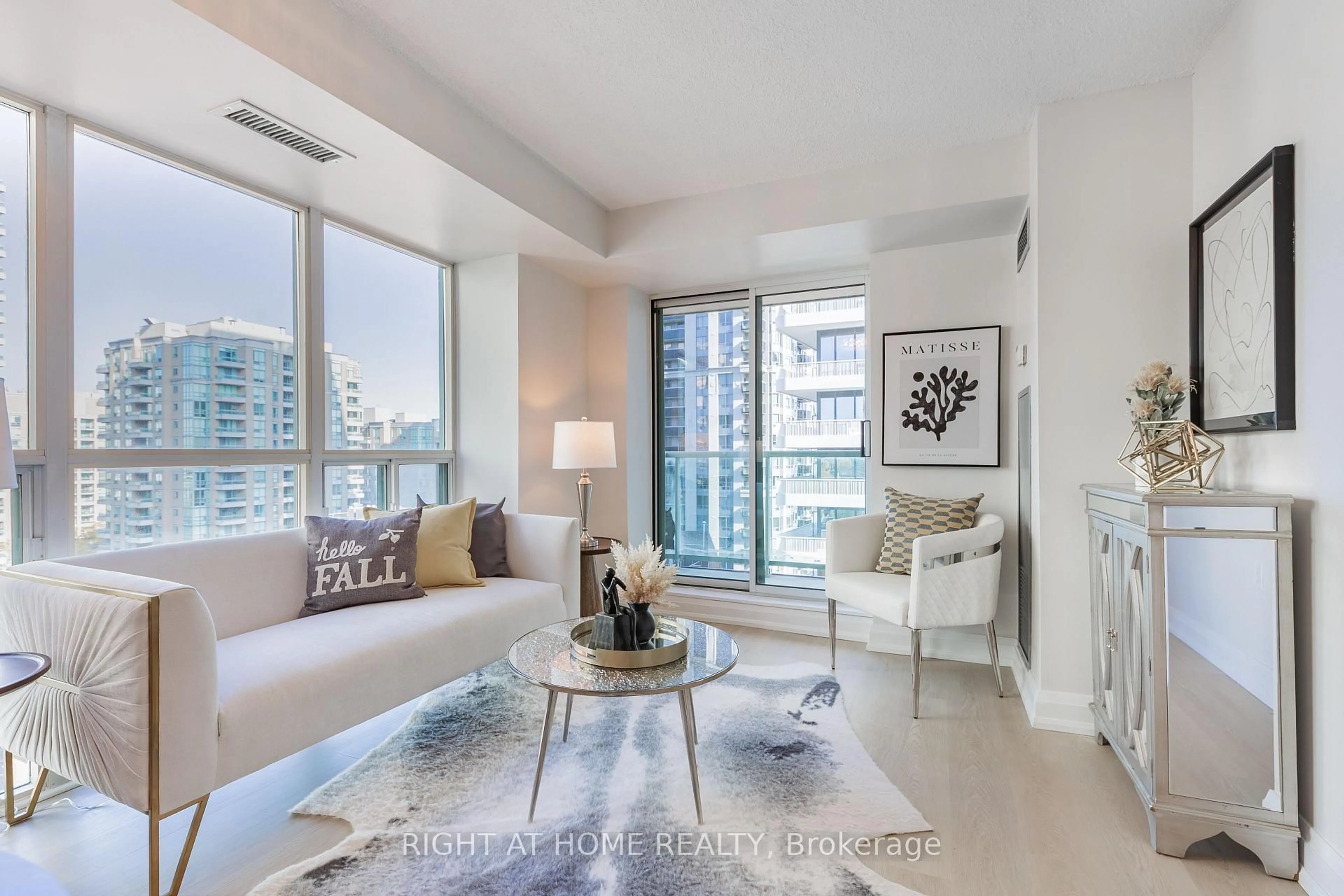 Living room with furniture, unknown for 28 Olive Ave ##1111, Toronto Ontario M2N 7E6