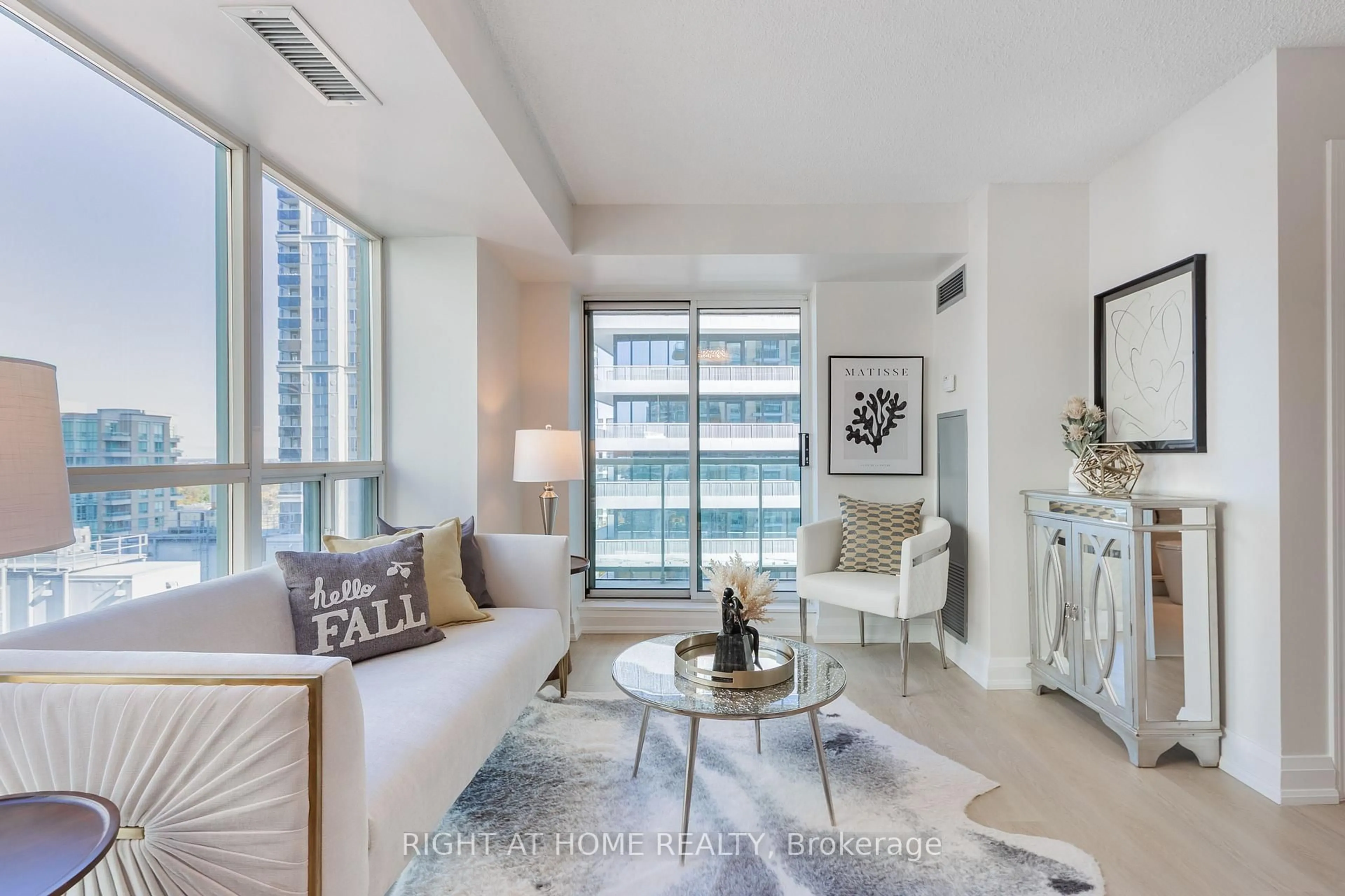 Living room with furniture, unknown for 28 Olive Ave ##1111, Toronto Ontario M2N 7E6