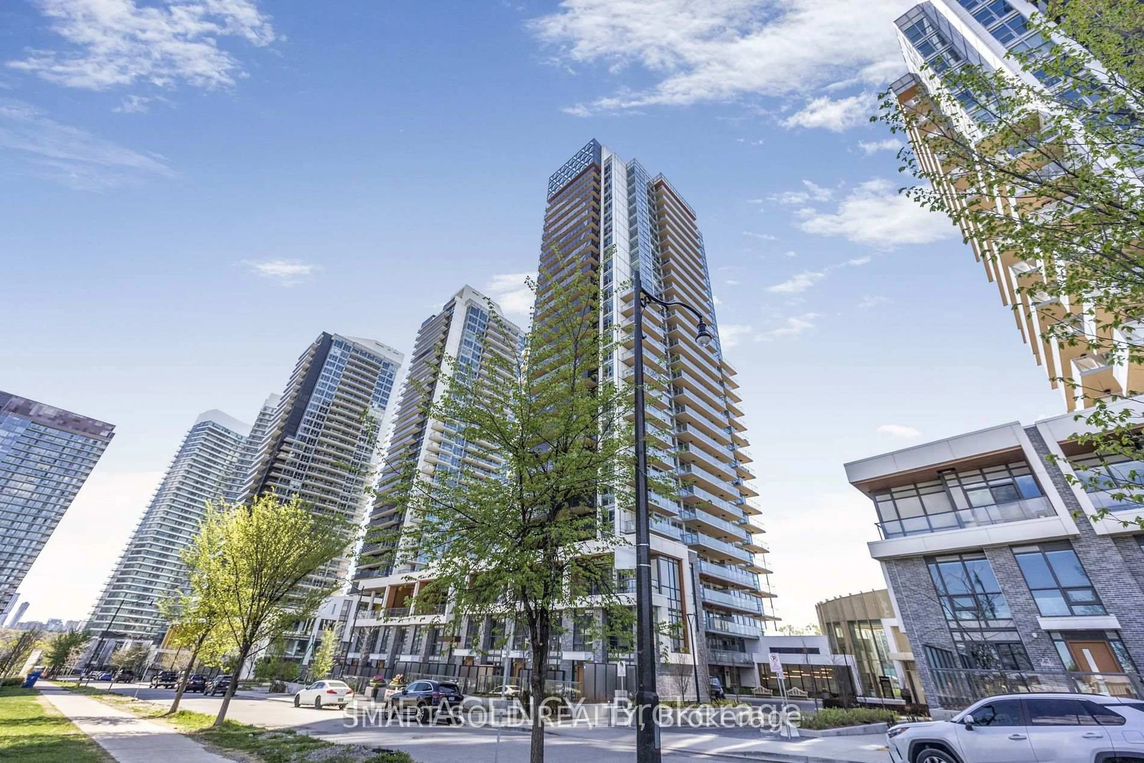 A pic from outside/outdoor area/front of a property/back of a property/a pic from drone, unknown for 27 McMahon Dr #3008, Toronto Ontario M2K 0J2