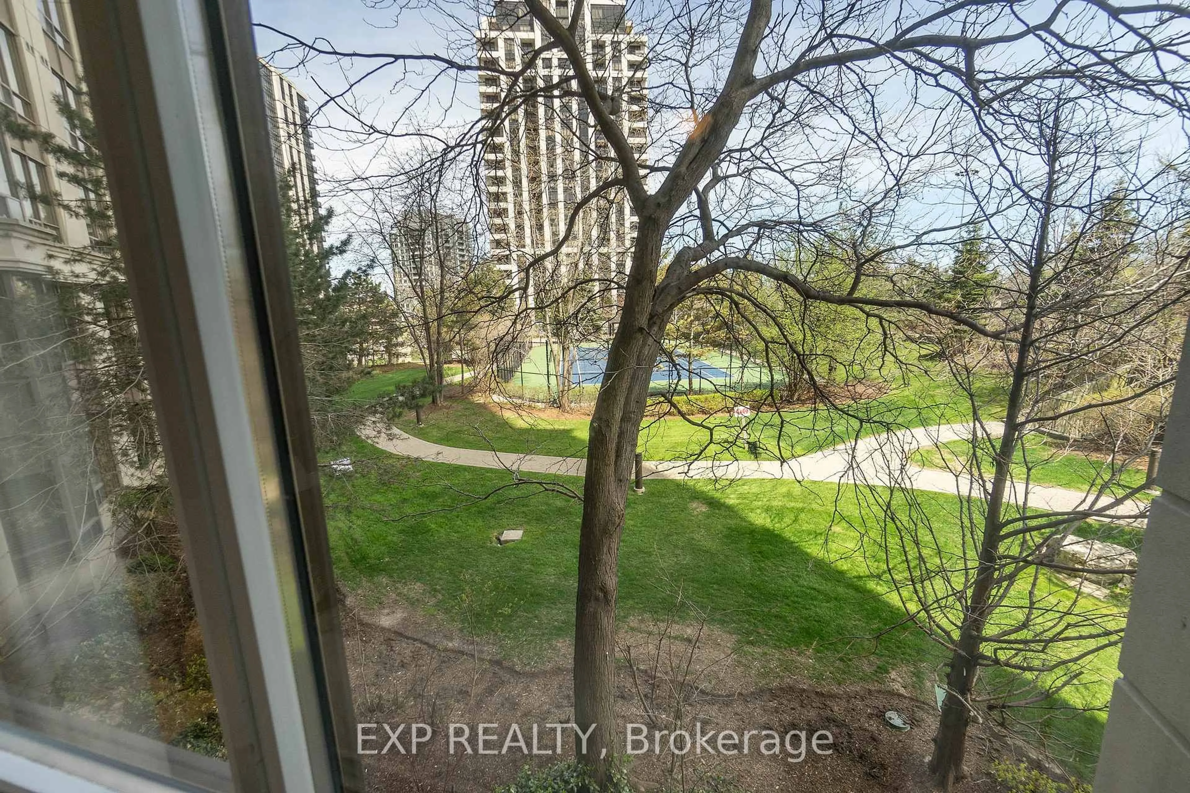 A pic from outside/outdoor area/front of a property/back of a property/a pic from drone, unknown for 80 Harrison Garden Blvd #220, Toronto Ontario M2N 7E3