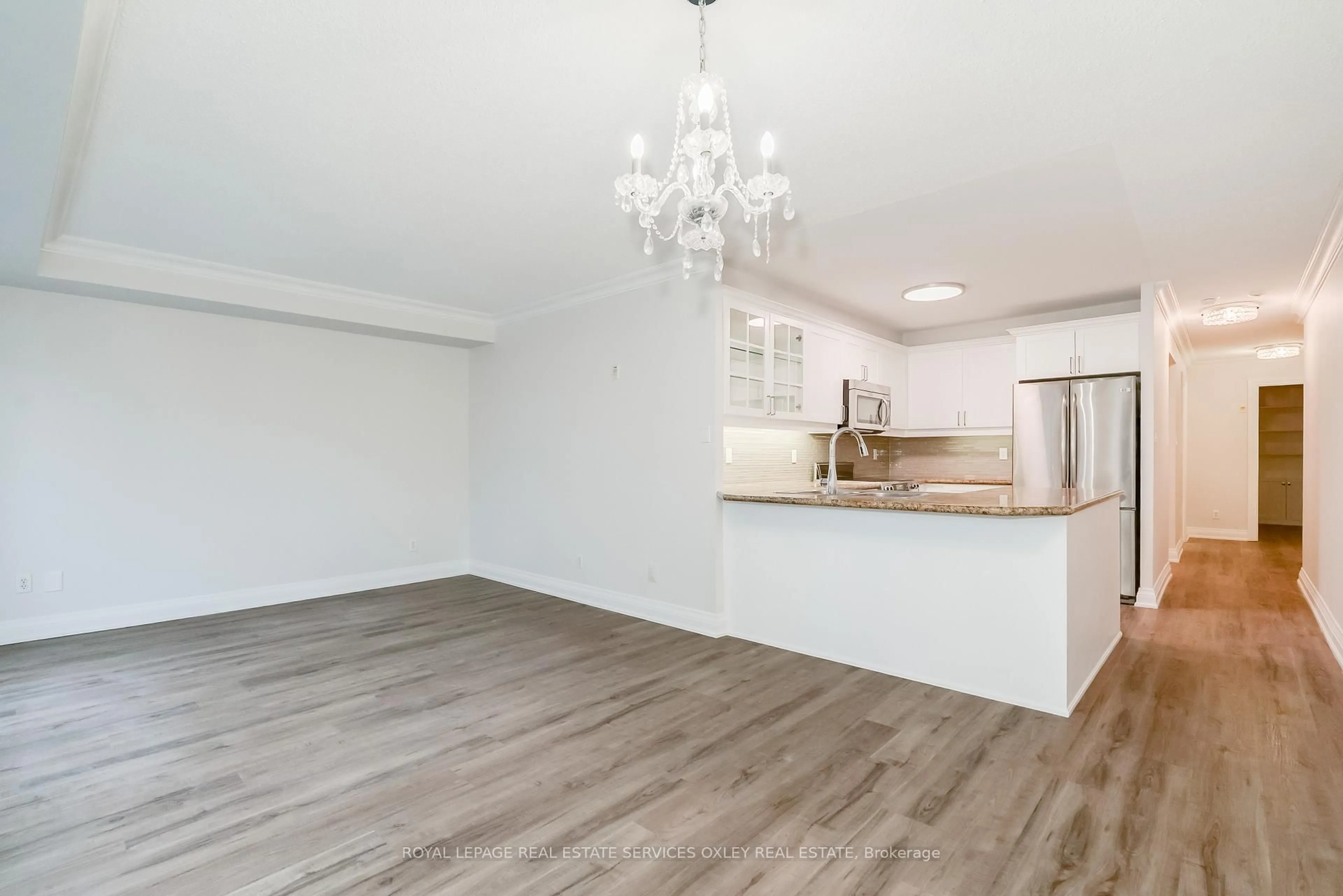 Open concept kitchen, wood/laminate floor for 3130 Yonge St #202, Toronto Ontario M4N 2K6