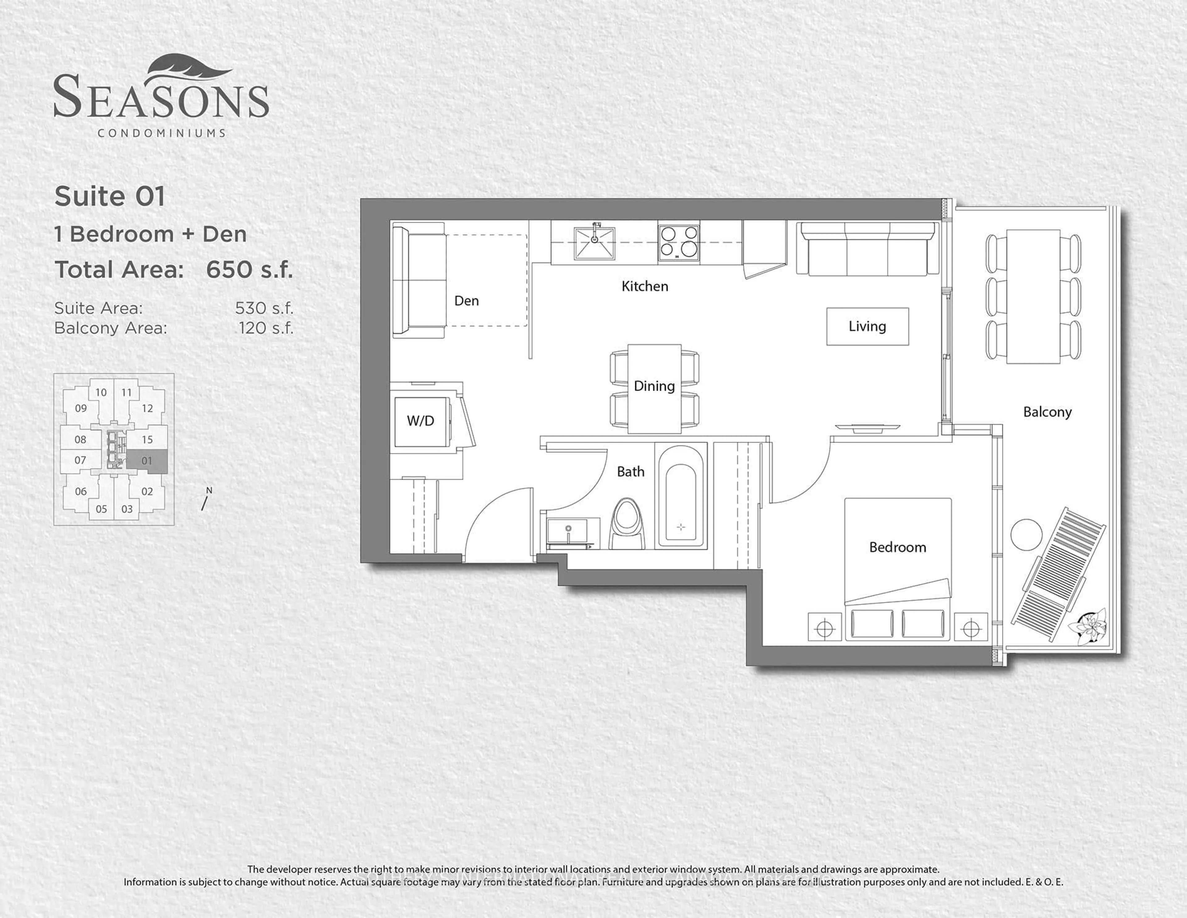 Floor plan for 95 McMahon Dr #2501, Toronto Ontario M2K 0H2