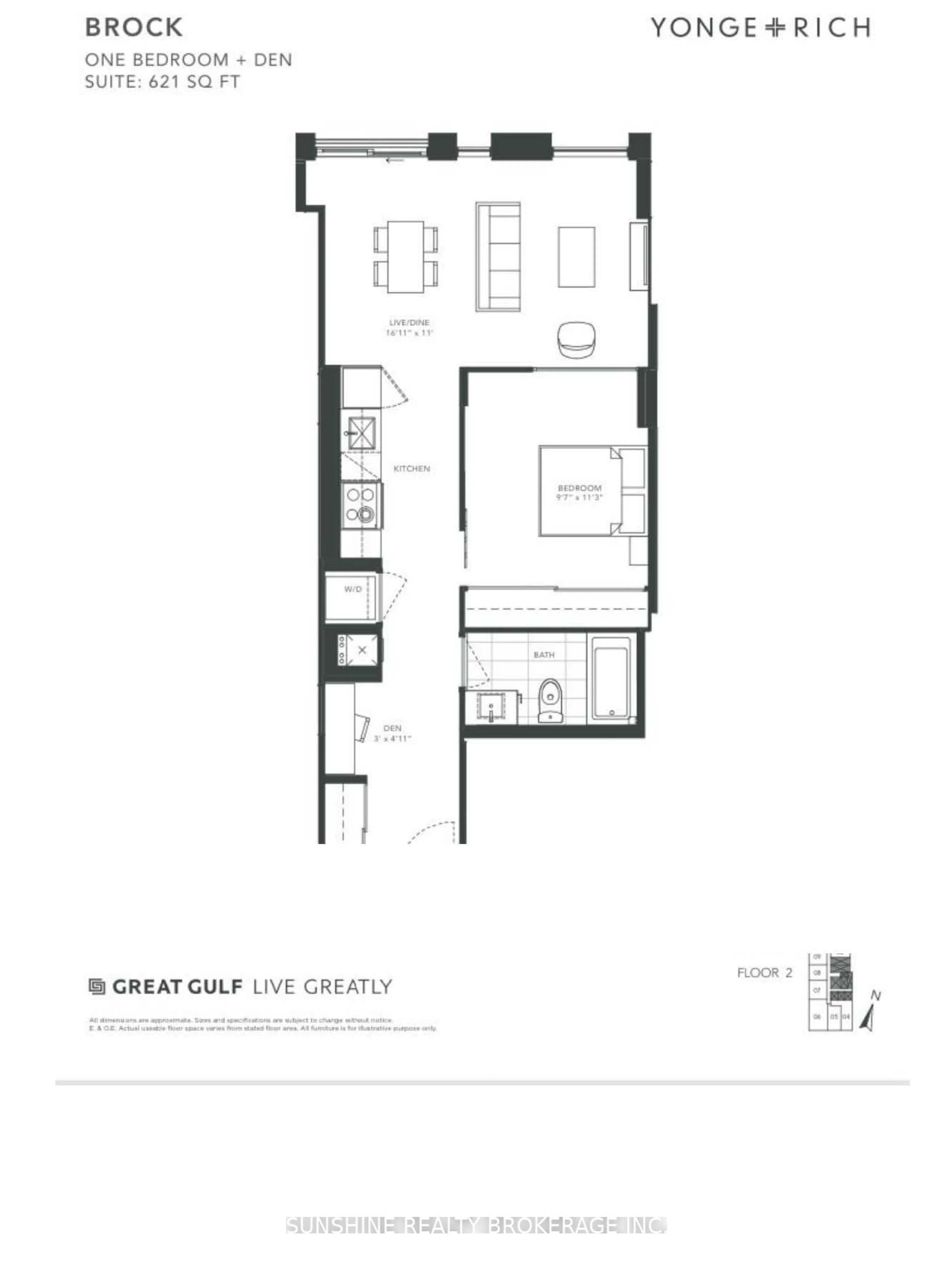 Floor plan for 25 Richmond St #422, Toronto Ontario M5A 4T7