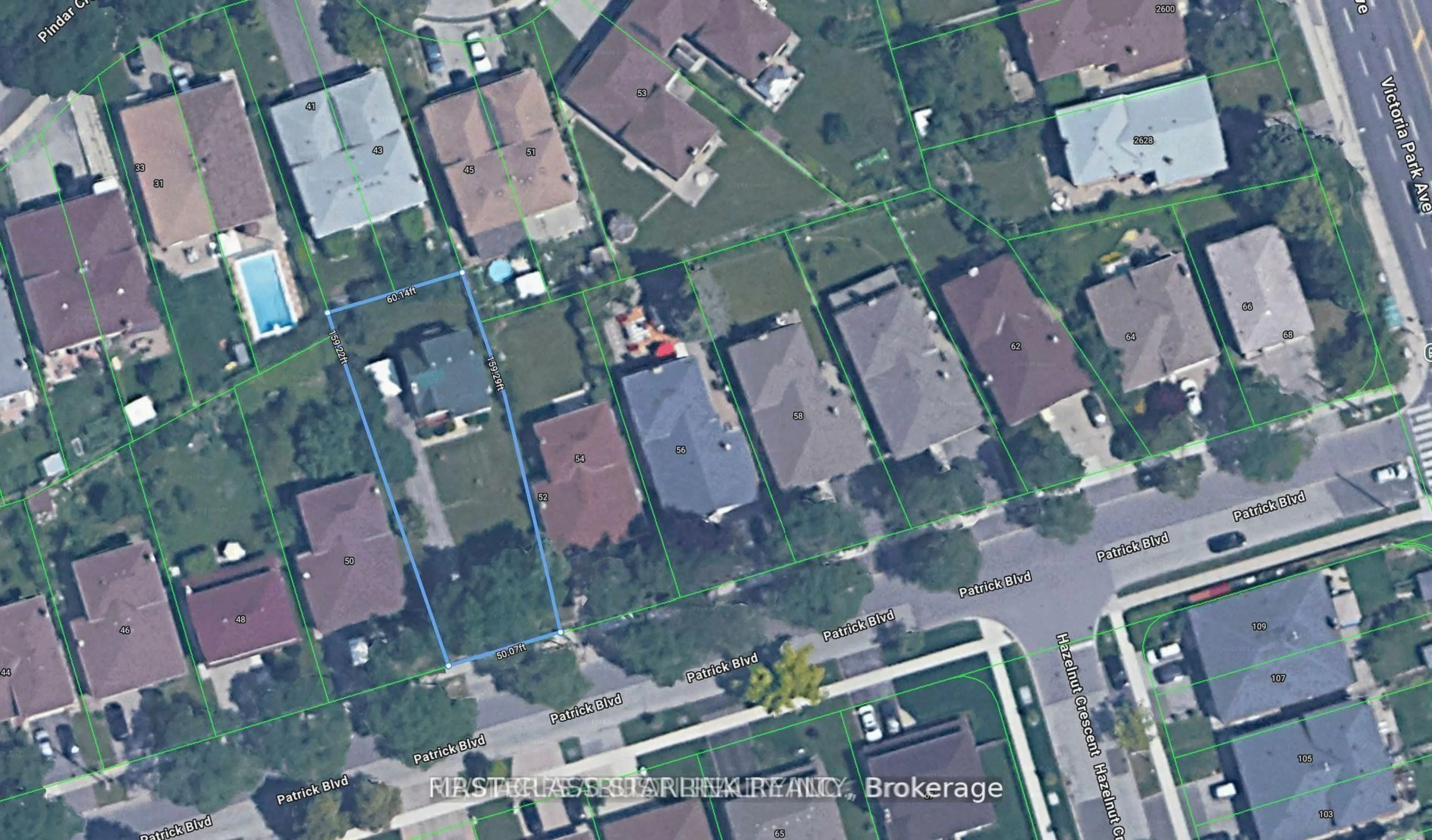 A pic from outside/outdoor area/front of a property/back of a property/a pic from drone, street for 52 Patrick Blvd, Toronto Ontario M2J 3L2