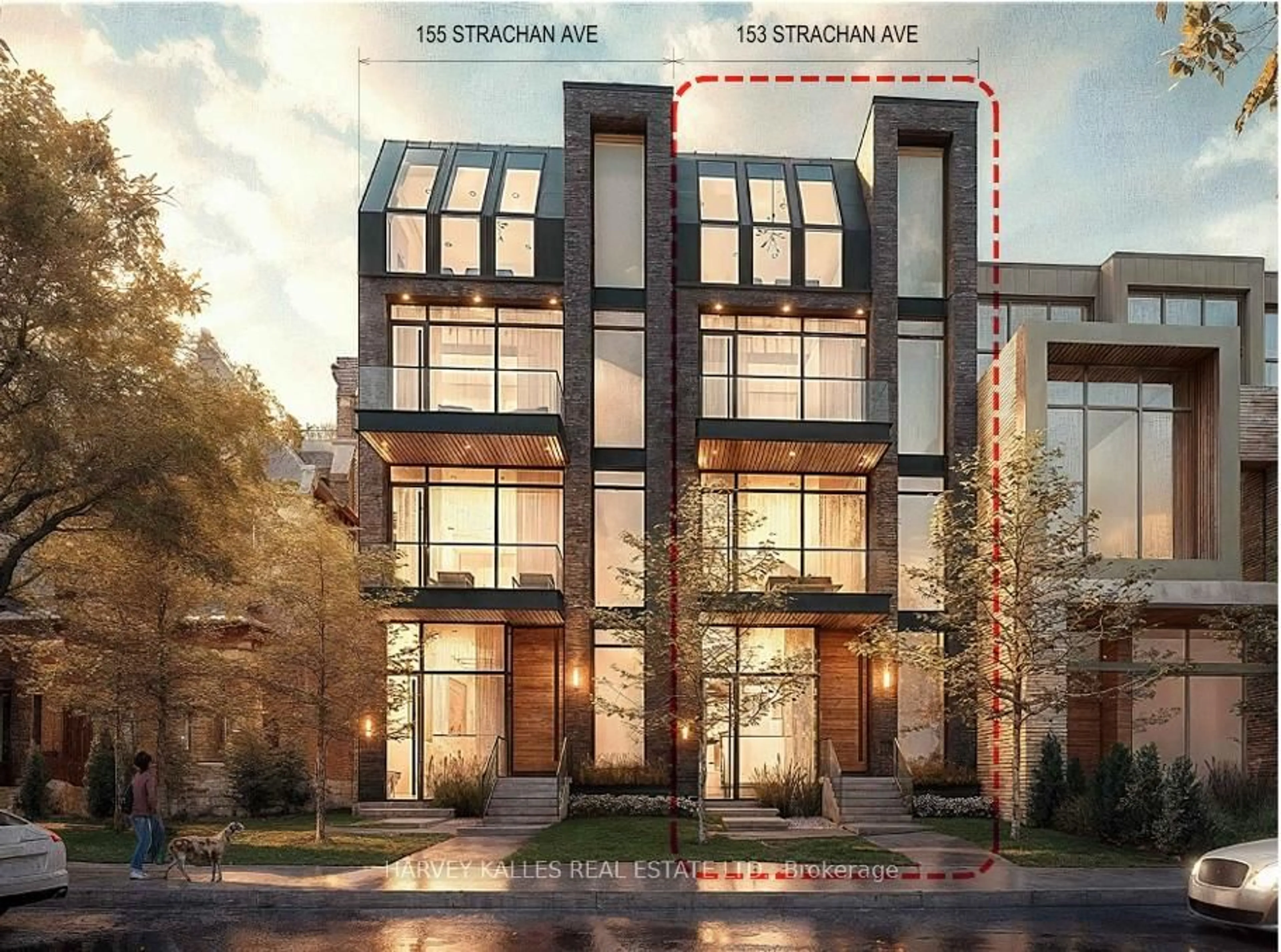 Home with brick exterior material, building for 153 Strachan Ave, Toronto Ontario M6J 2S8