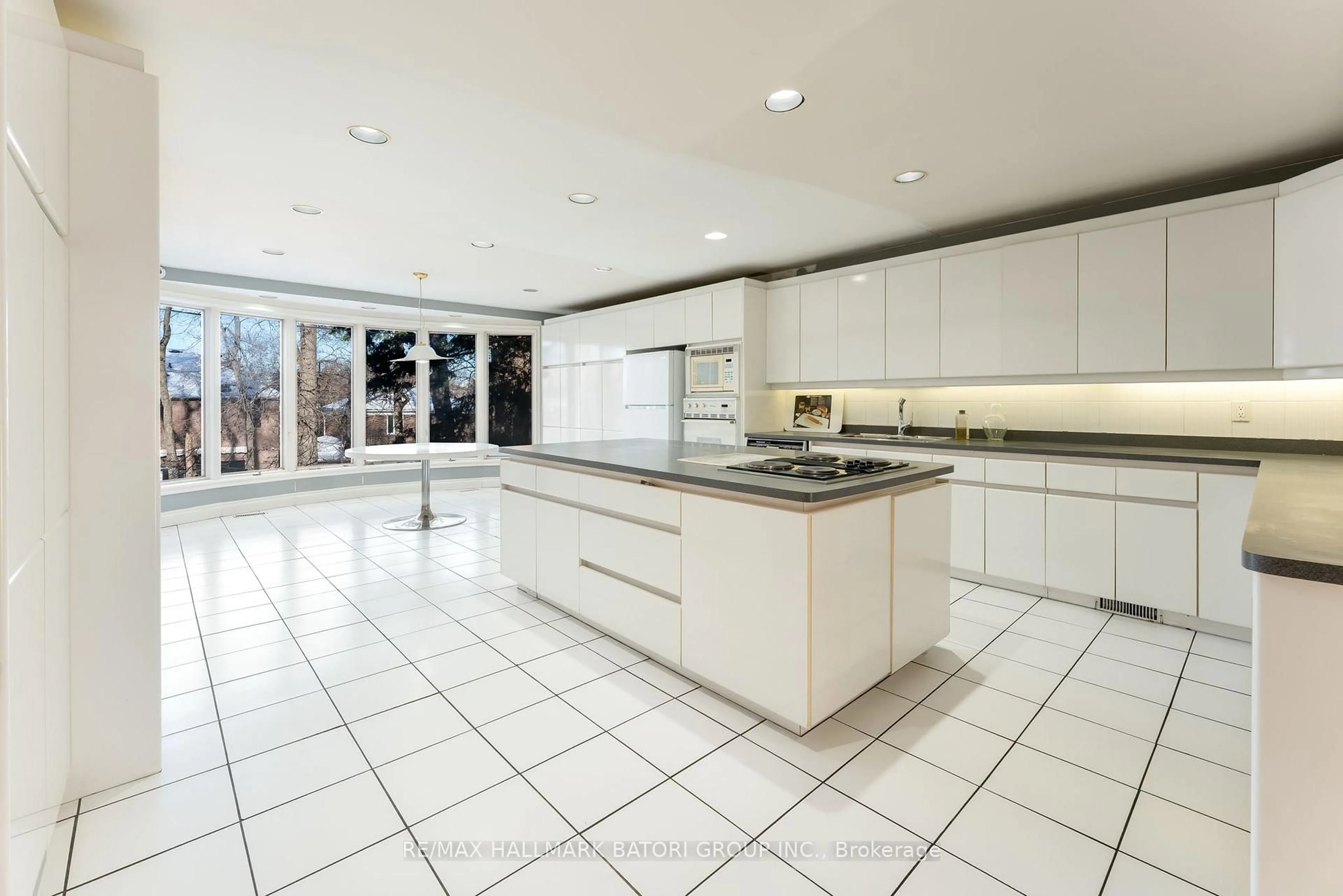 Contemporary kitchen, ceramic/tile floor for 64 Prue Ave, Toronto Ontario M6B 1R5