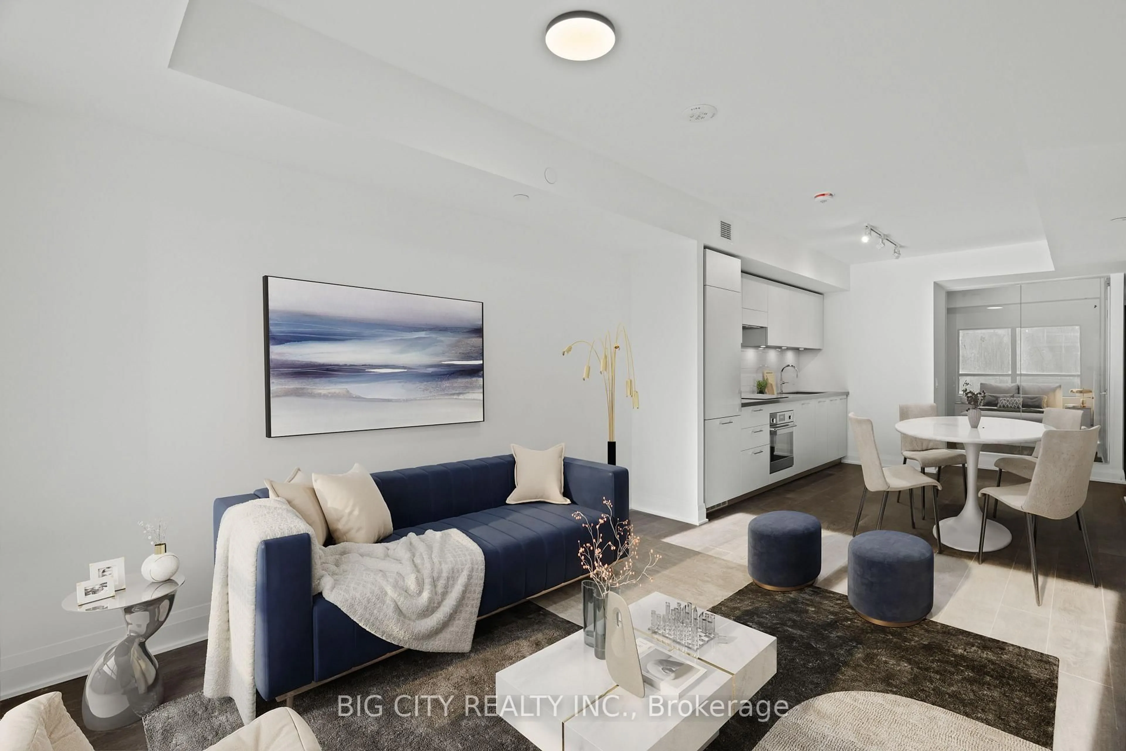 Living room with furniture, unknown for 33 Frederick Todd Way #328, Toronto Ontario M4G 0C9