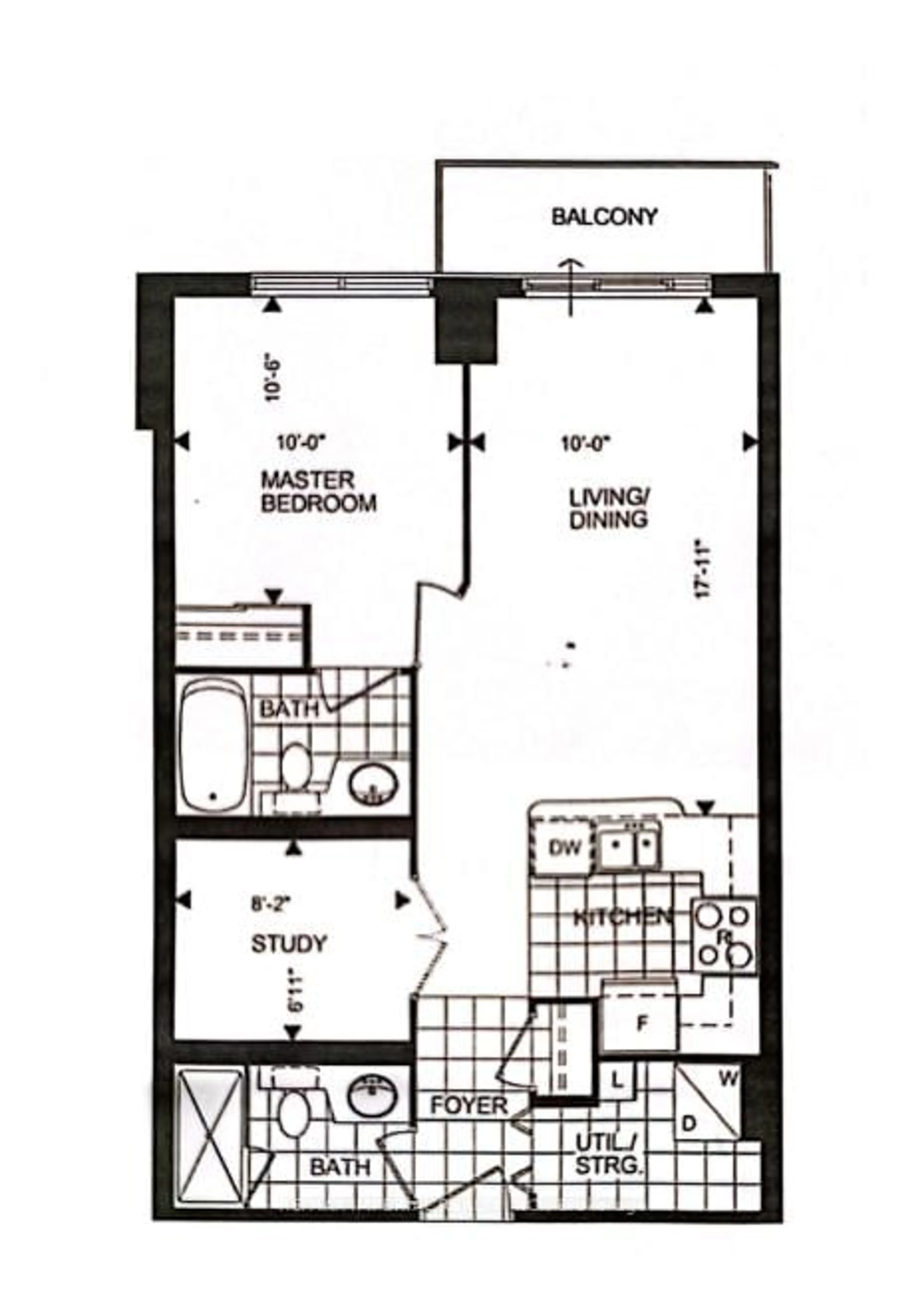Floor plan for 19 Barberry Pl #307, Toronto Ontario M2K 3E3