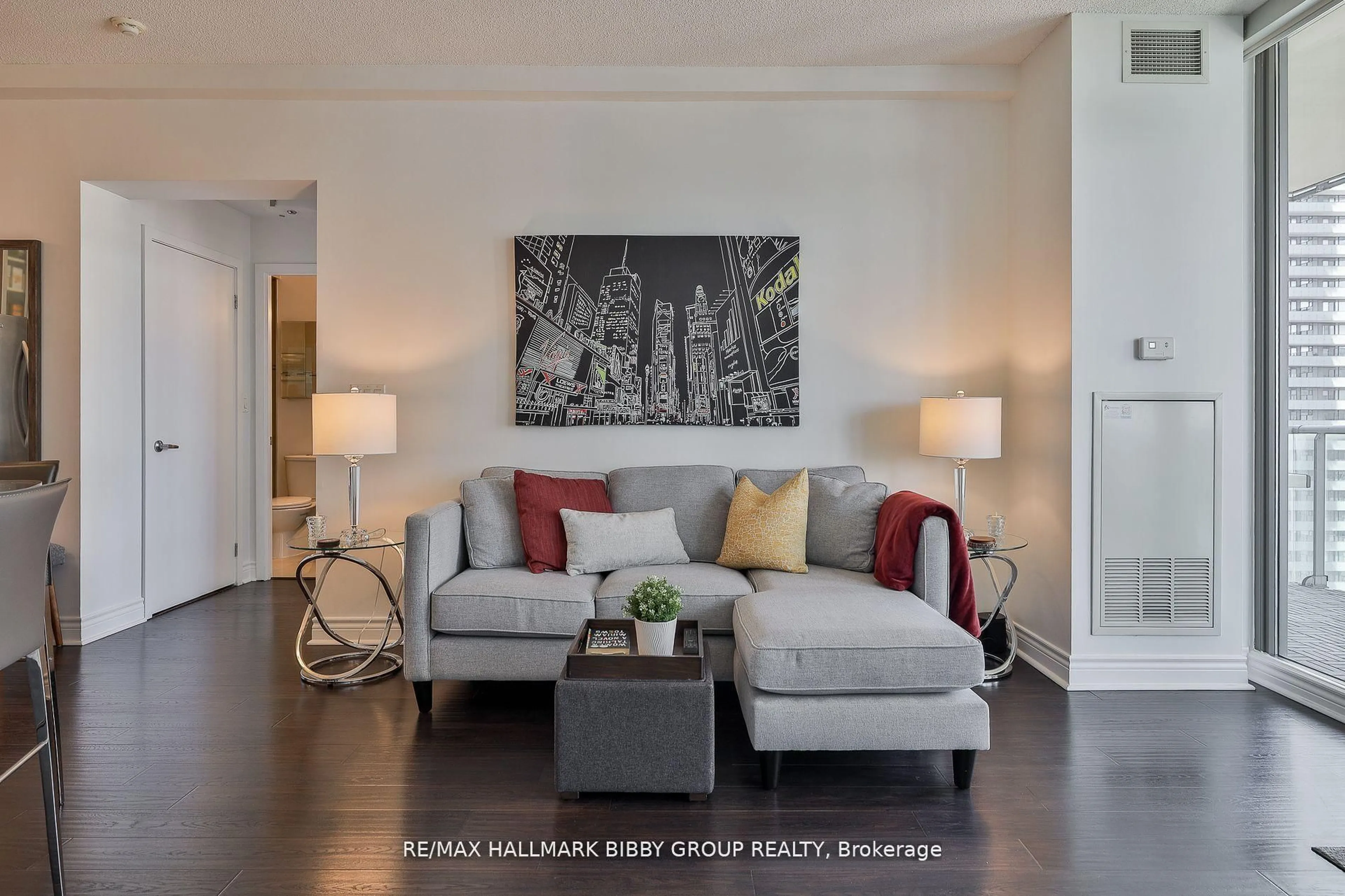 Living room with furniture, unknown for 33 Lombard St #2204, Toronto Ontario M5C 3H8