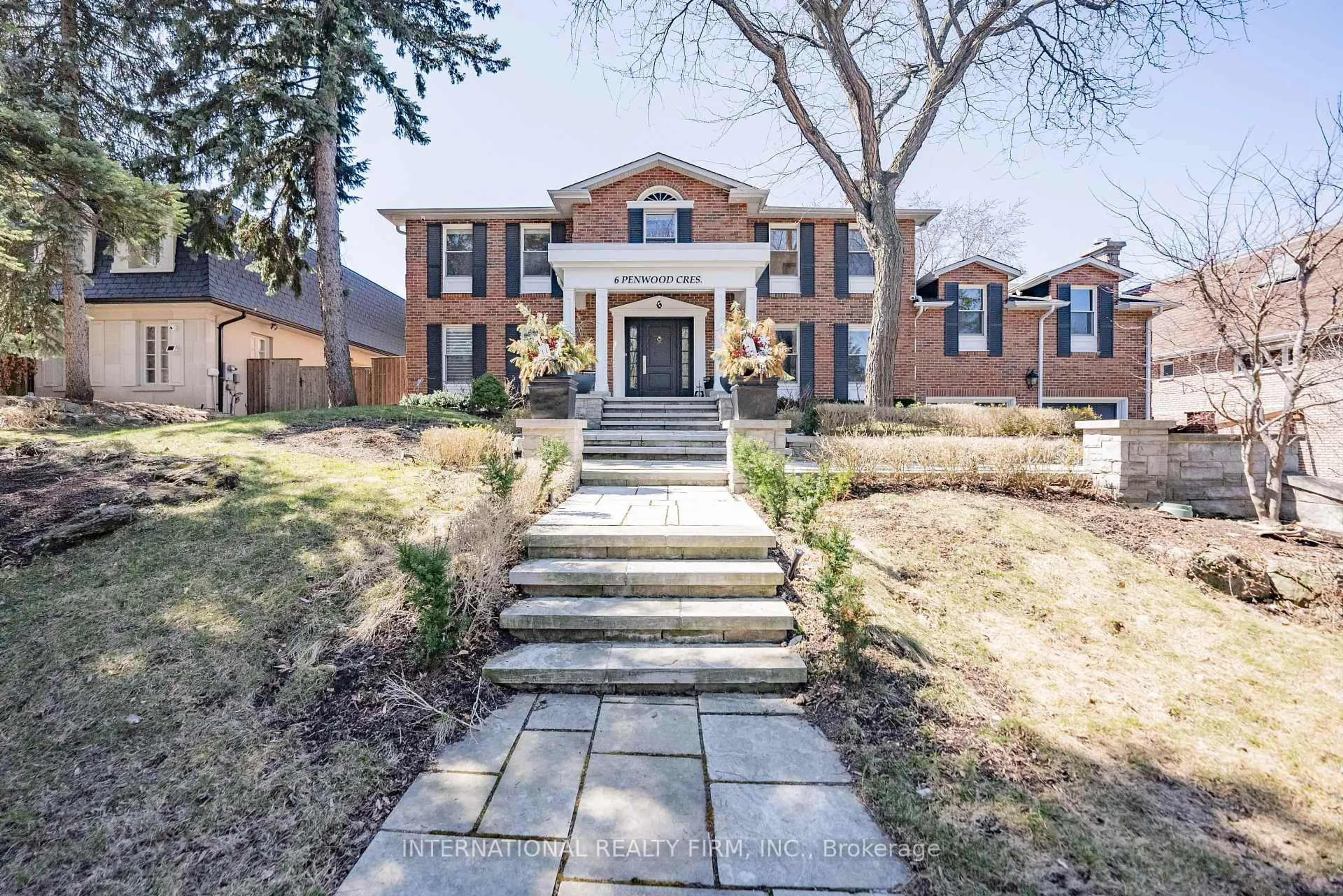 Home with brick exterior material, street for 6 Penwood Cres, Toronto Ontario M3B 2B9