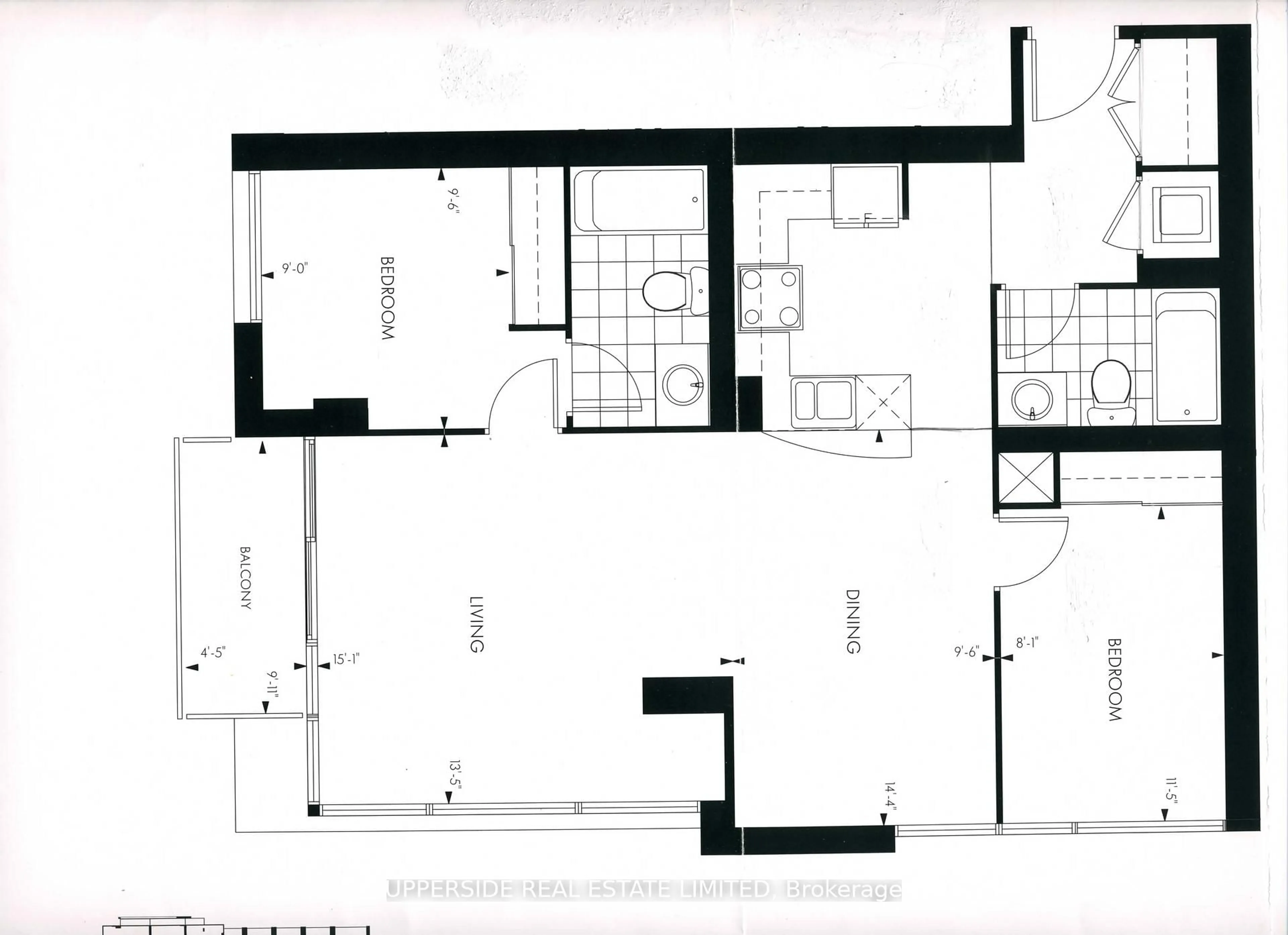 Floor plan for 18 Yorkville Ave #502, Toronto Ontario M4W 3Y8
