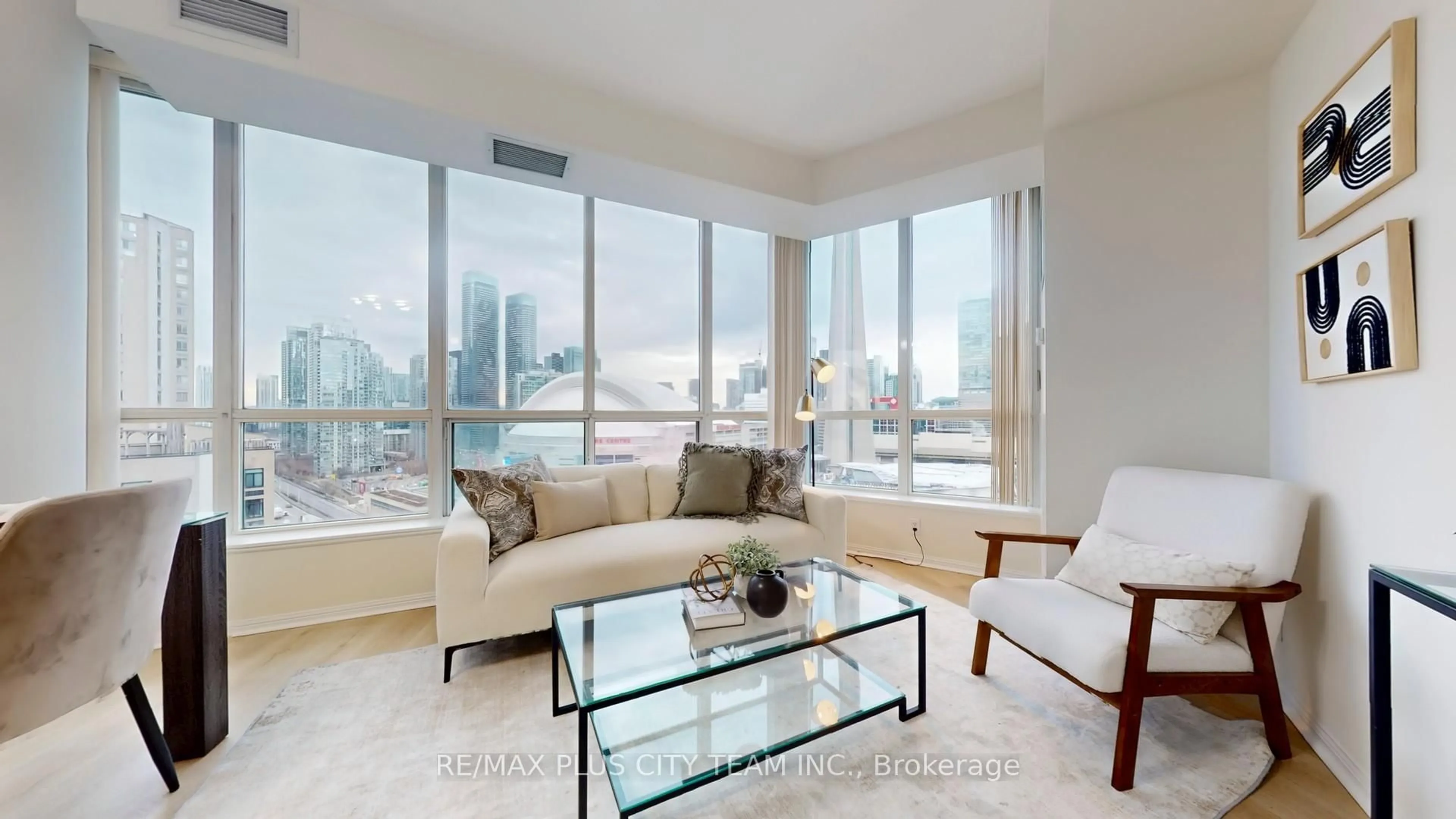 Living room with furniture, unknown for 230 Queens Quay #2323, Toronto Ontario M5J 2Y7