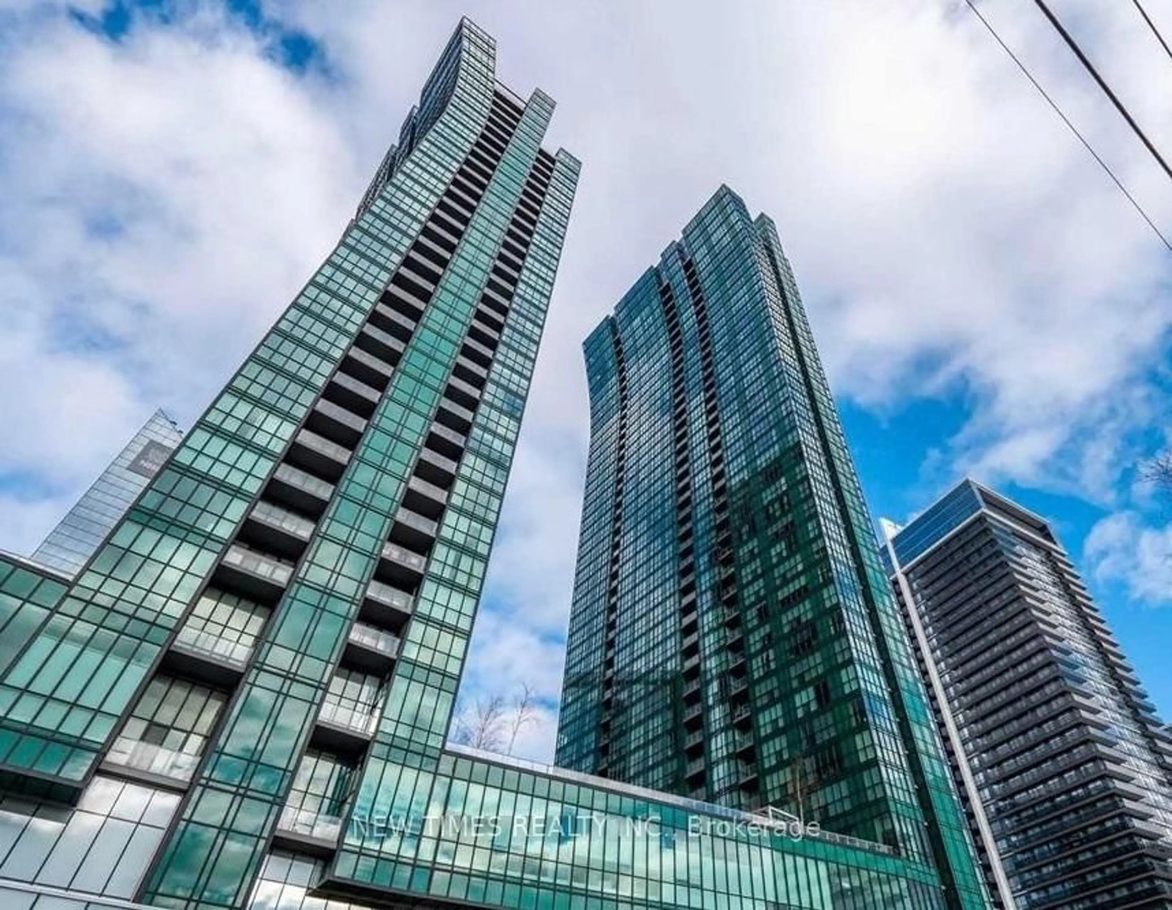 A pic from outside/outdoor area/front of a property/back of a property/a pic from drone, city buildings view from balcony for 9 Bogert Ave #4202, Toronto Ontario M2N 0H3