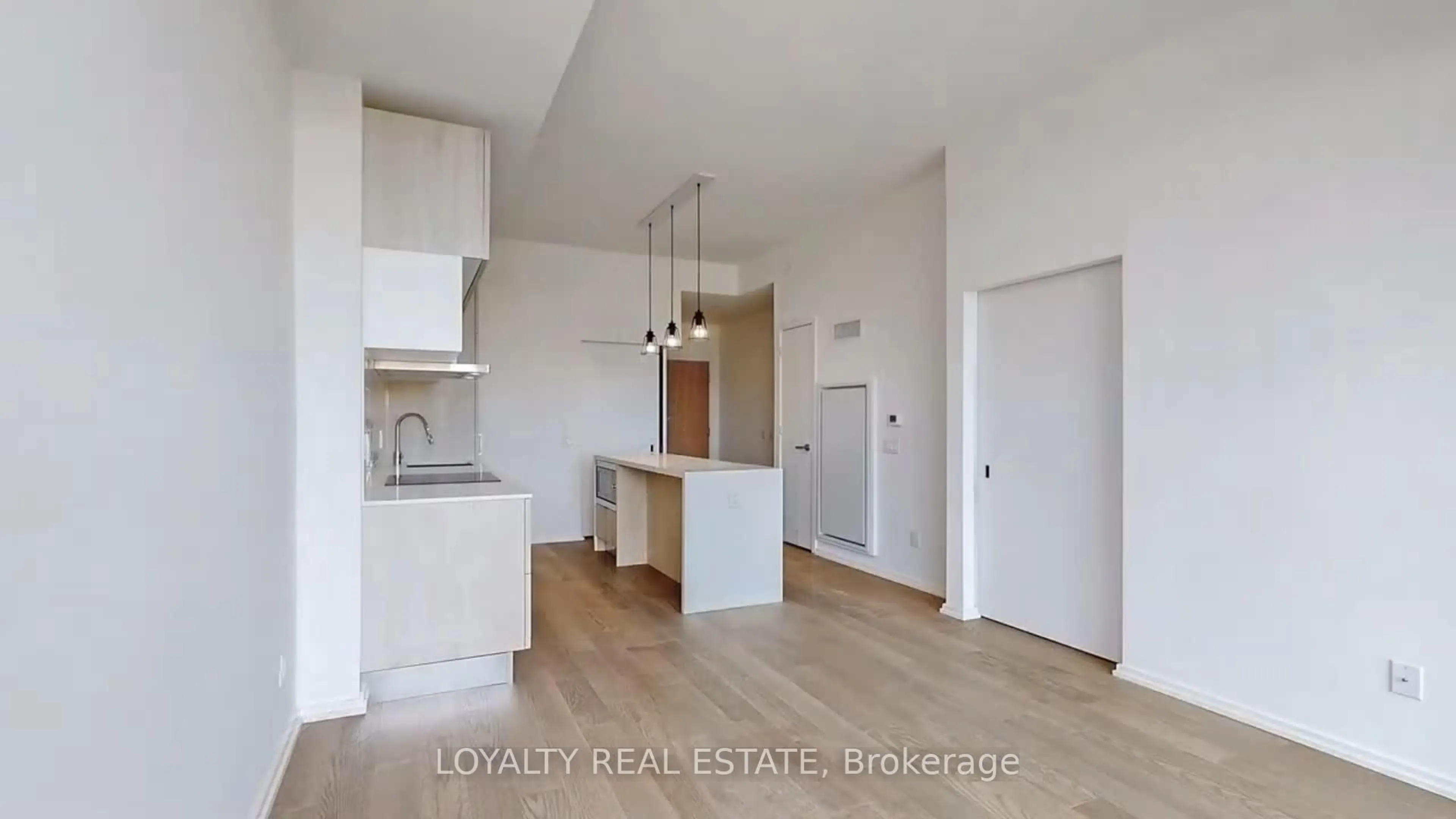 Open concept kitchen, wood/laminate floor for 5 soudan Ave #1616, Toronto Ontario M4S 2A7