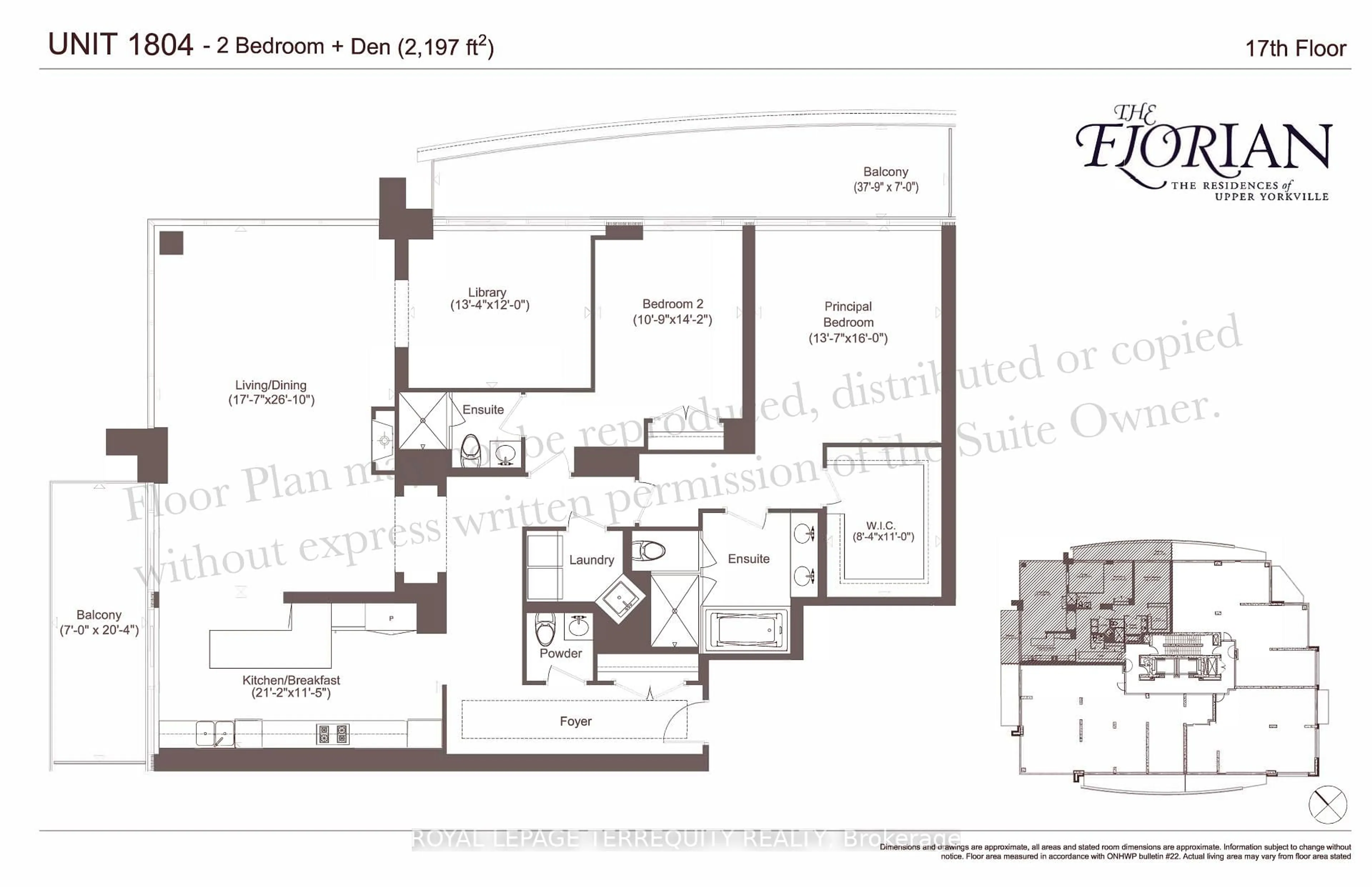 Floor plan for 88 Davenport Rd #1804, Toronto Ontario M5R 0A5