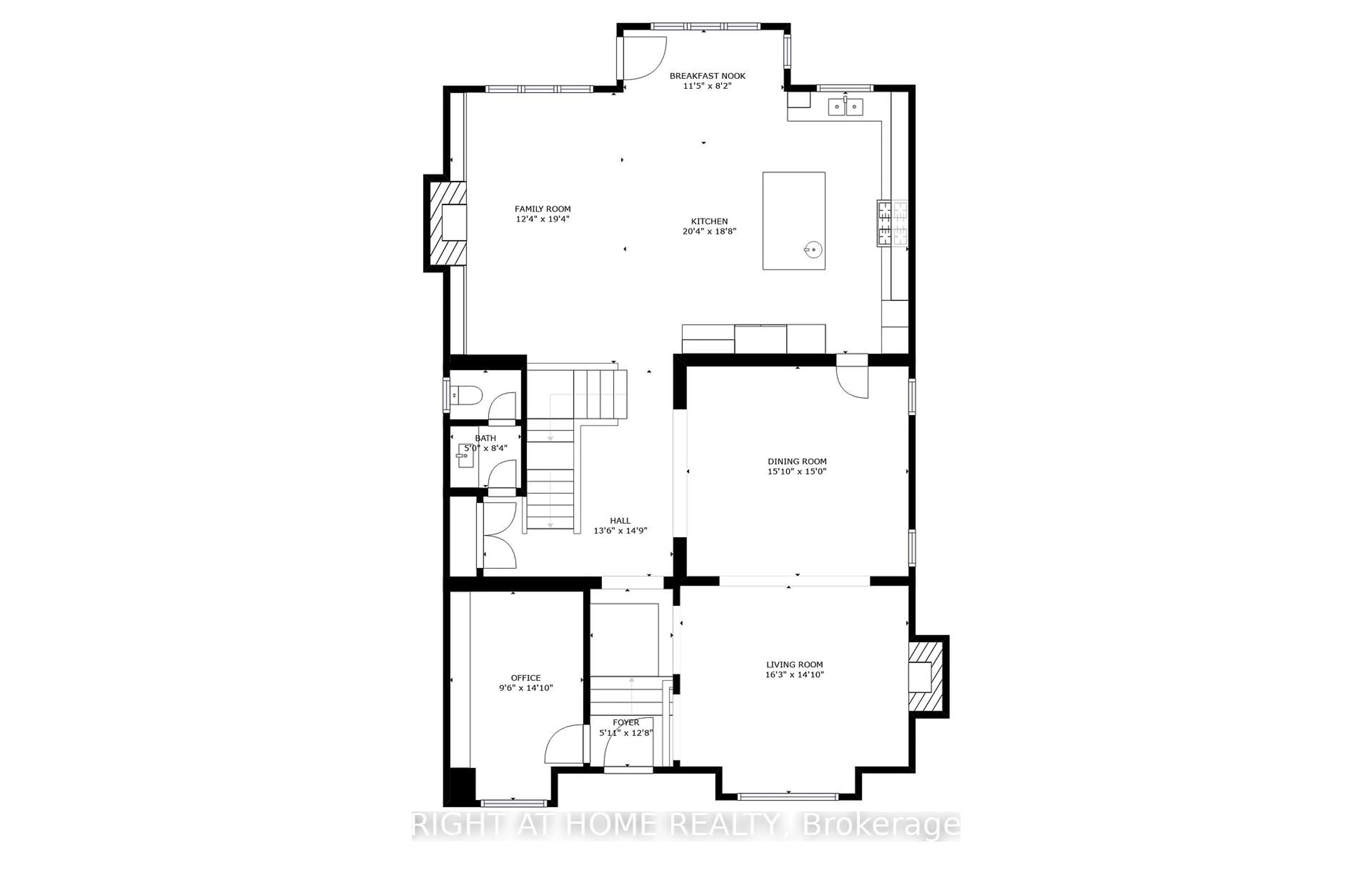 Floor plan for 377 Brooke Ave, Toronto Ontario M5M 2L5