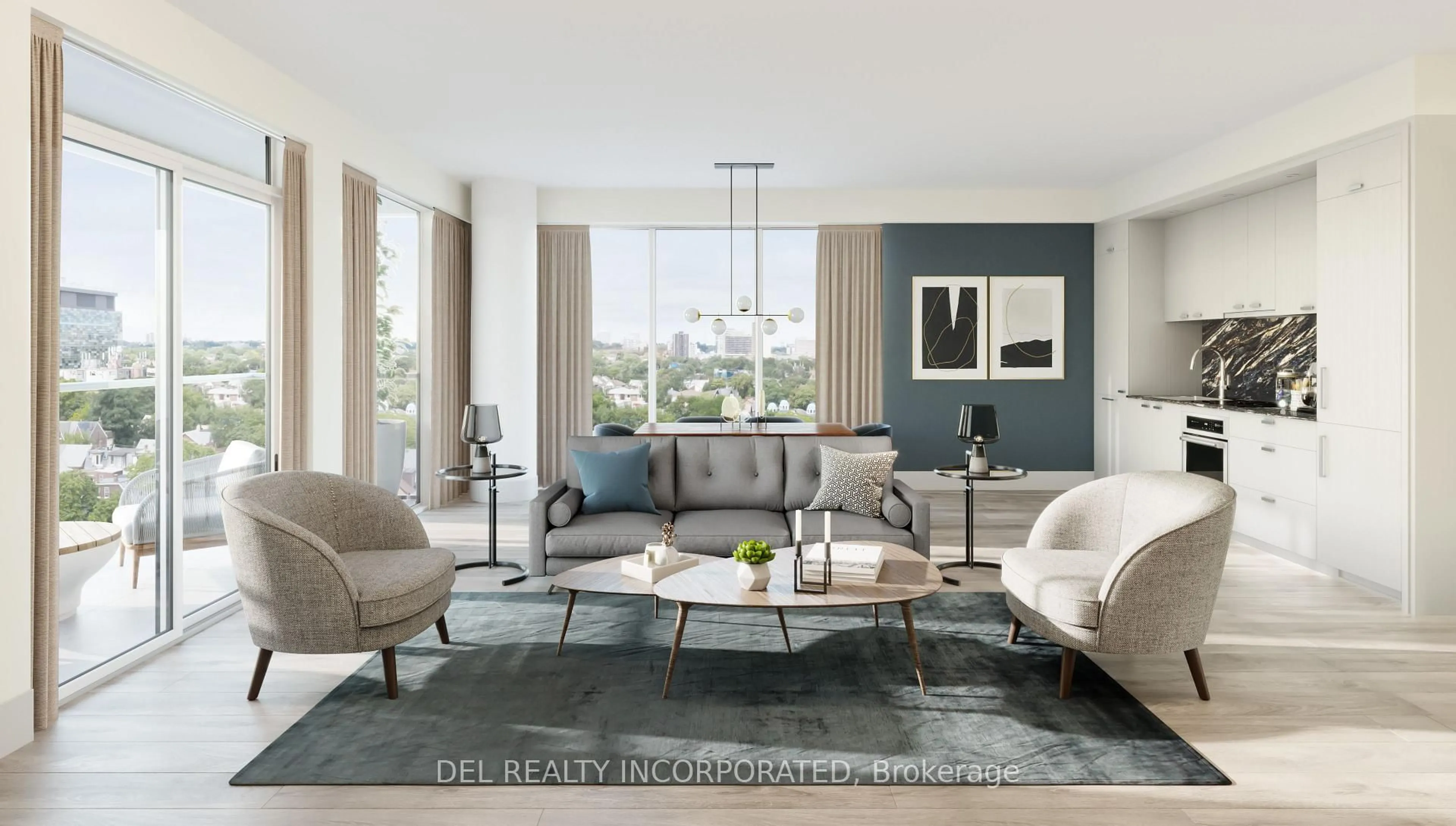 Living room with furniture, unknown for 115 Denison Ave #512, Toronto Ontario M5T 2N1