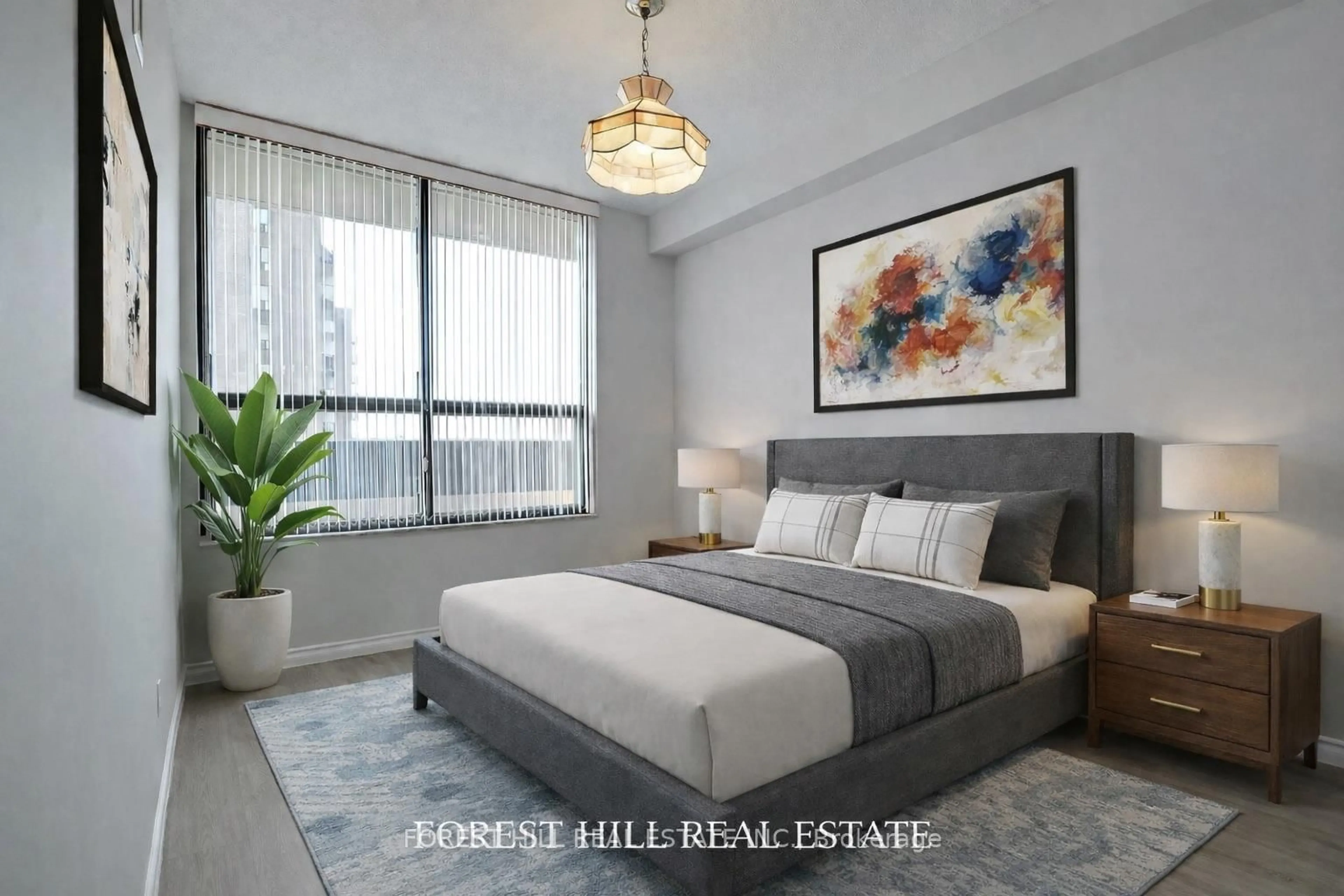 Bedroom with bed, unknown for 100 Canyon Ave #606, Toronto Ontario M3H 5T9