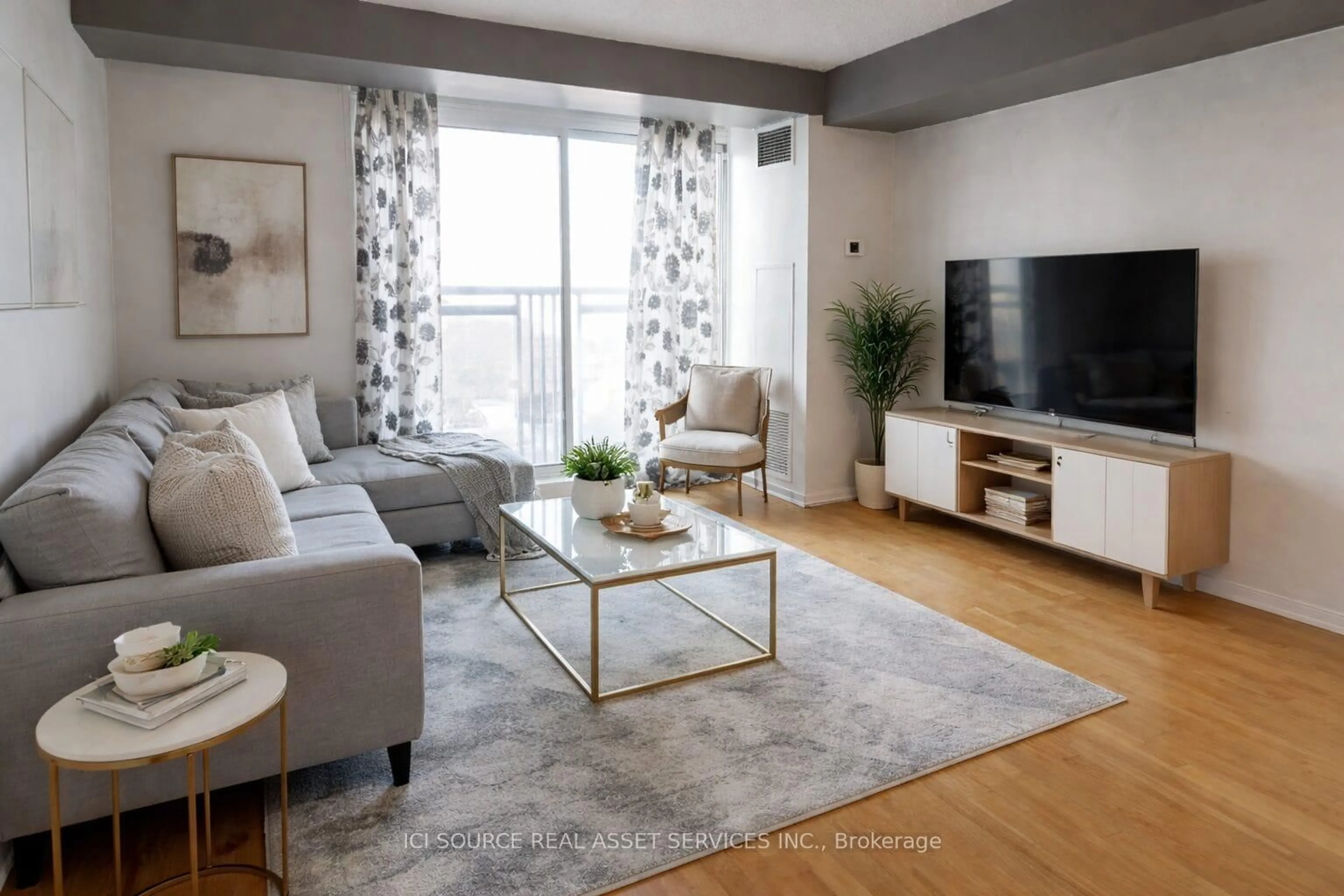 Living room with furniture, unknown for 75 Dalhousie St #806, Toronto Ontario M5B 2R9