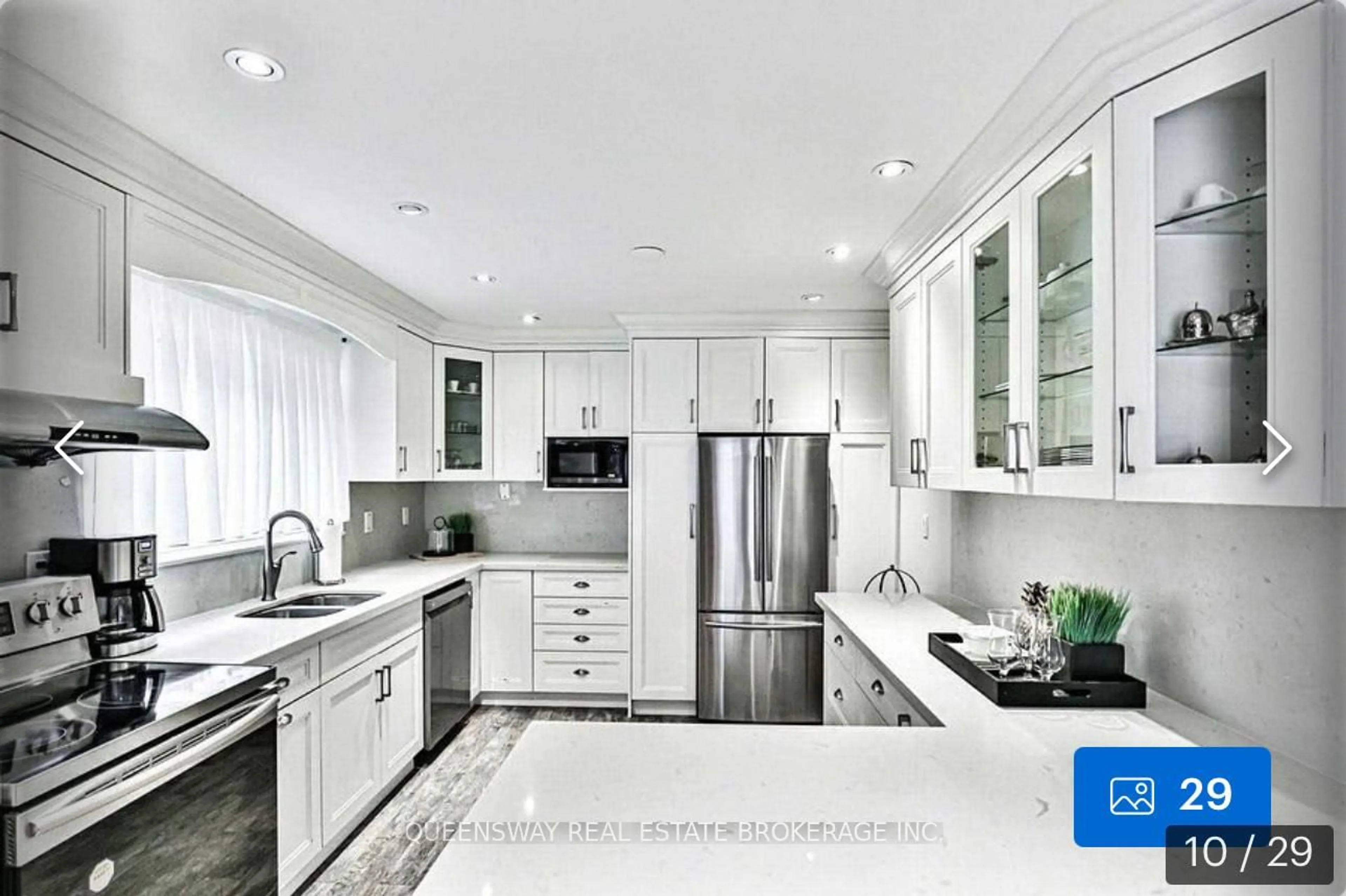 Contemporary kitchen, ceramic/tile floor for 14 Fontainbleau Dr, Toronto Ontario M2M 1N9