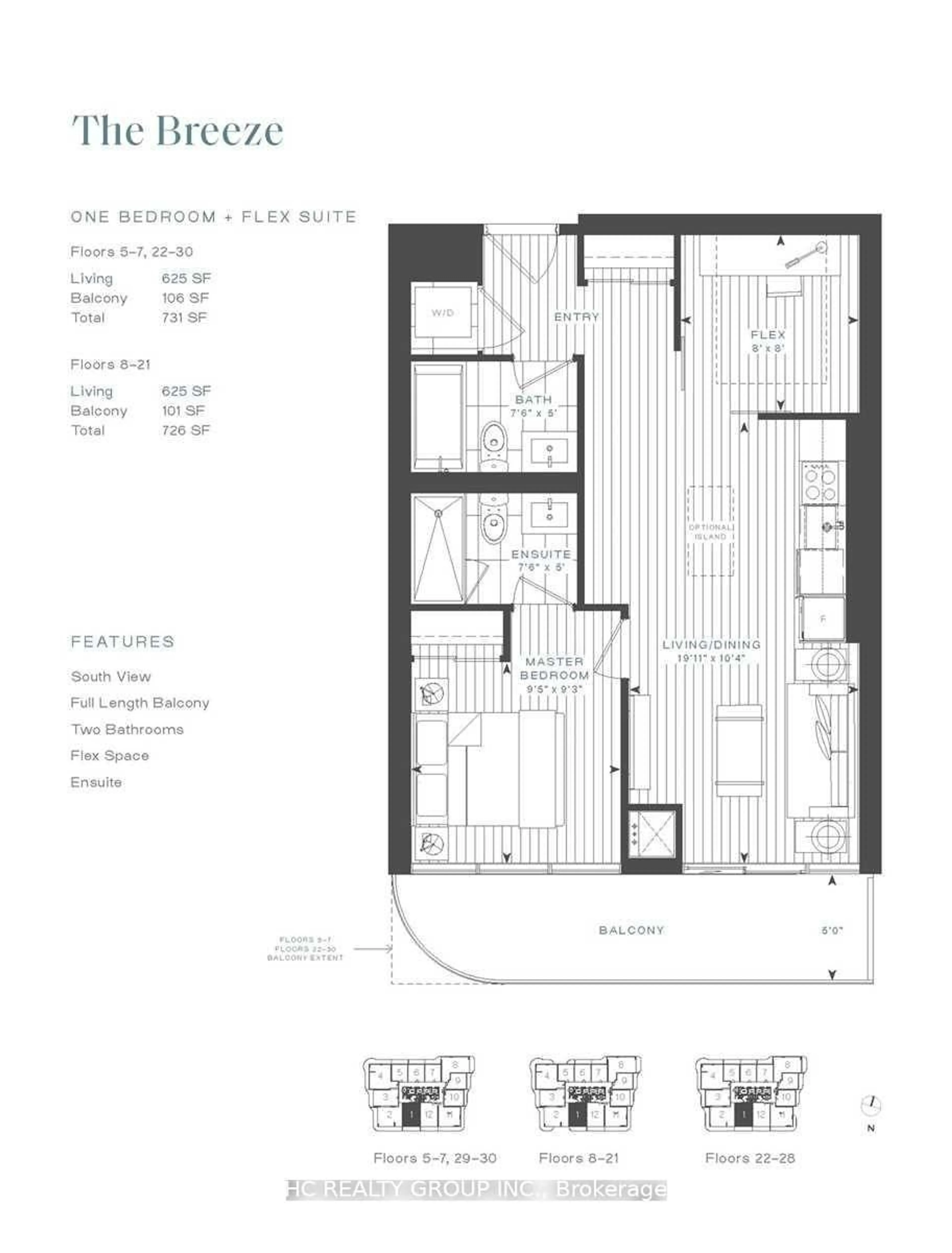 Floor plan for 15 Holmes Ave #2701, Toronto Ontario M2N 4L8