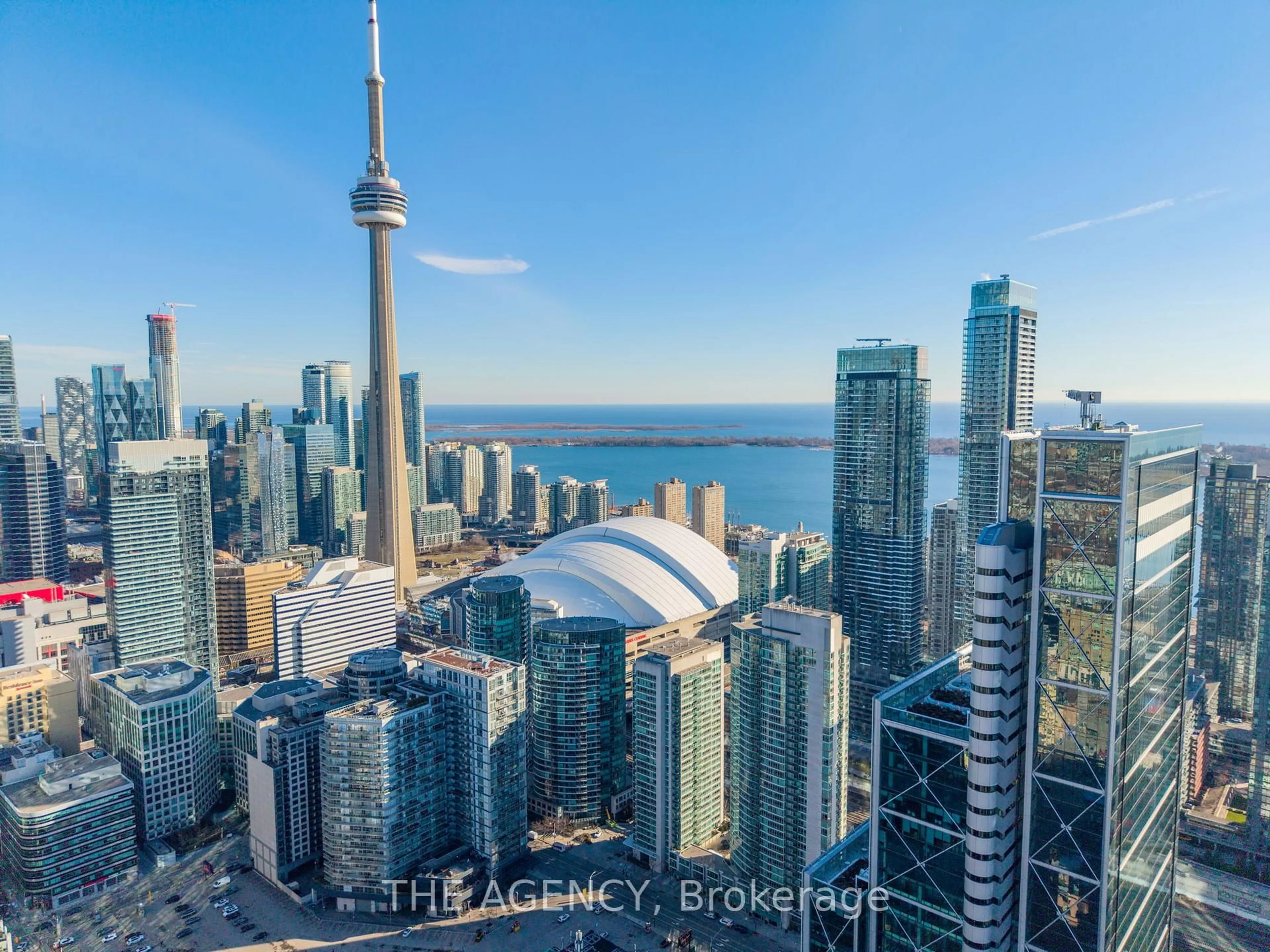 A pic from outside/outdoor area/front of a property/back of a property/a pic from drone, city buildings view from balcony for 397 Front St #1211, Toronto Ontario M5V 3S1