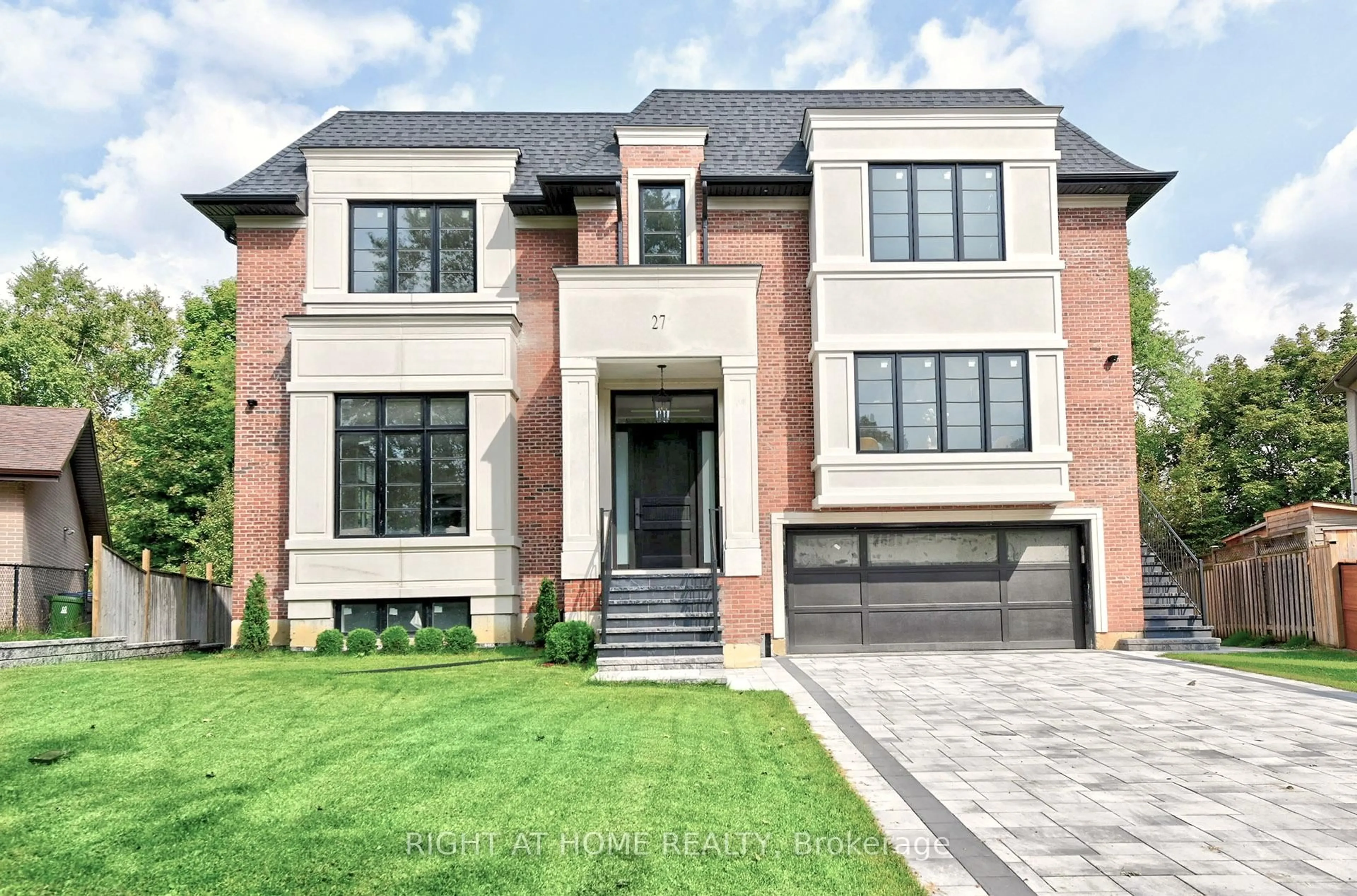 Home with brick exterior material, street for 27 Hurlingham Cres, Toronto Ontario M3B 2P9