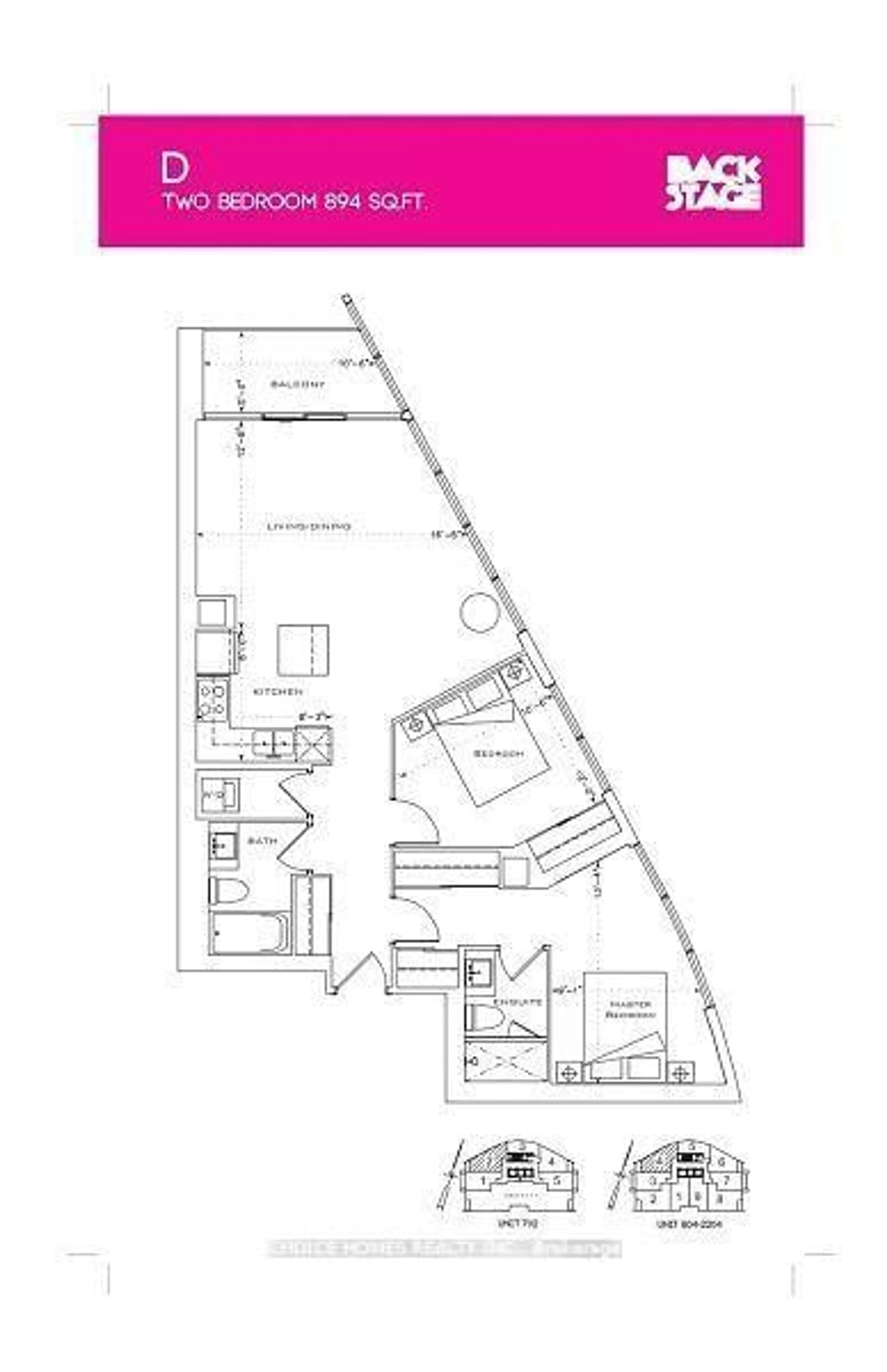 Floor plan for 1 The Esplanade #702, Toronto Ontario M5E 0A8