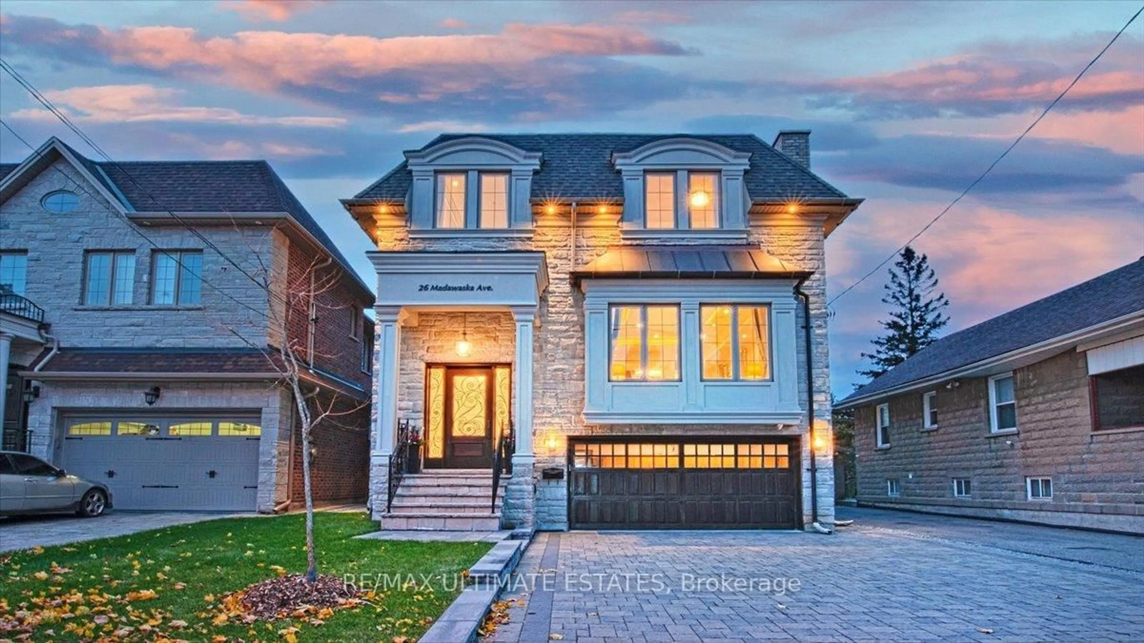 Home with brick exterior material, street for 26 Madawaska Ave, Toronto Ontario M2M 2P9