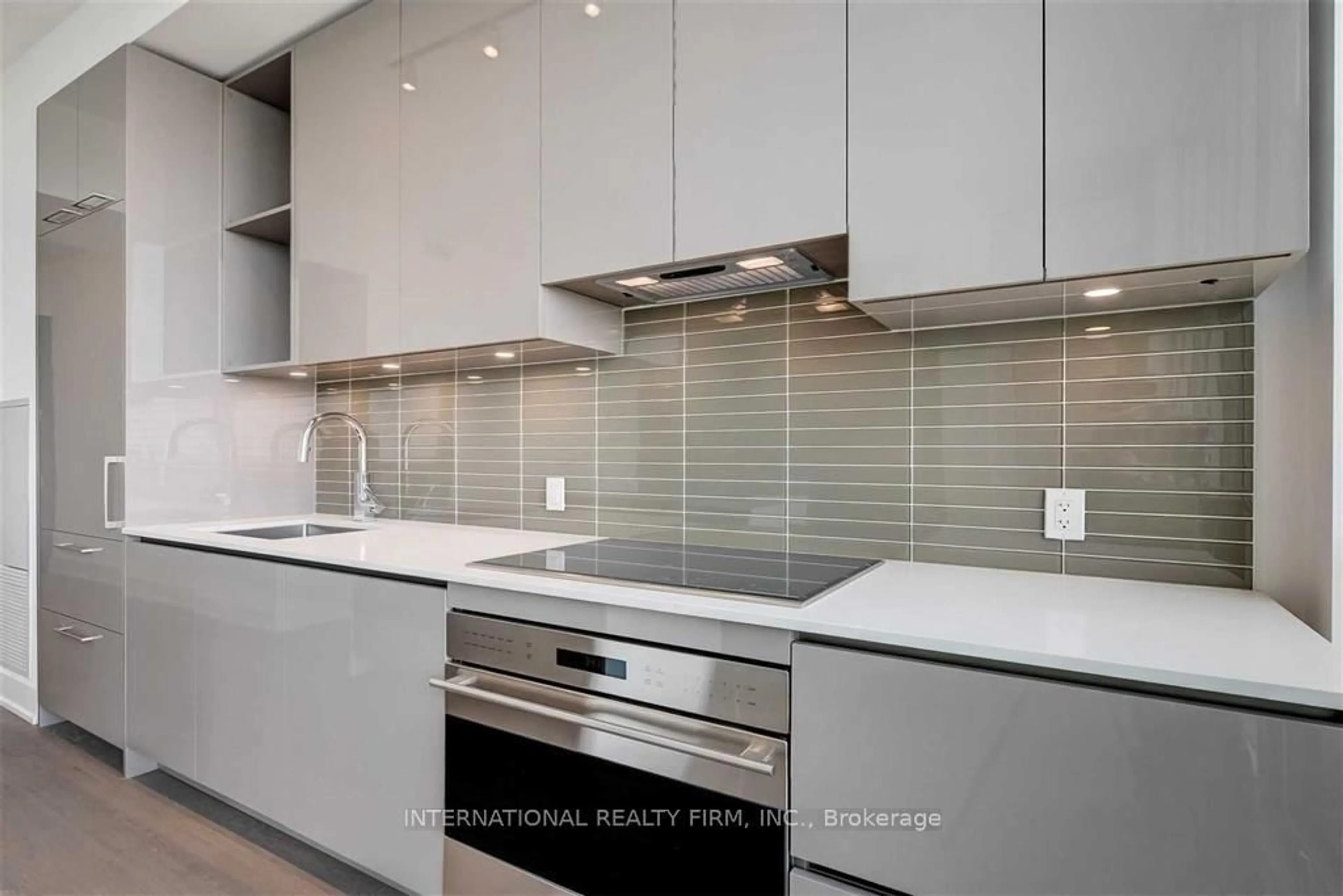 Contemporary kitchen, ceramic/tile floor for 1 Yorkville Ave #5409, Toronto Ontario M4W 0B1
